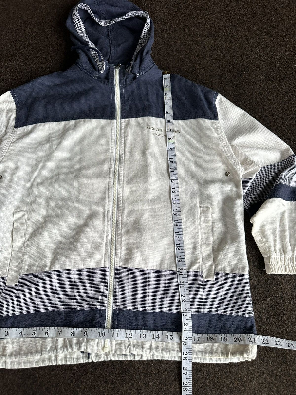 Courreges Vtg 90s Courreges Sport Future Colorblock Windbreaker Z88 Size US M / EU 48-50 / 2 - 8 Thumbnail