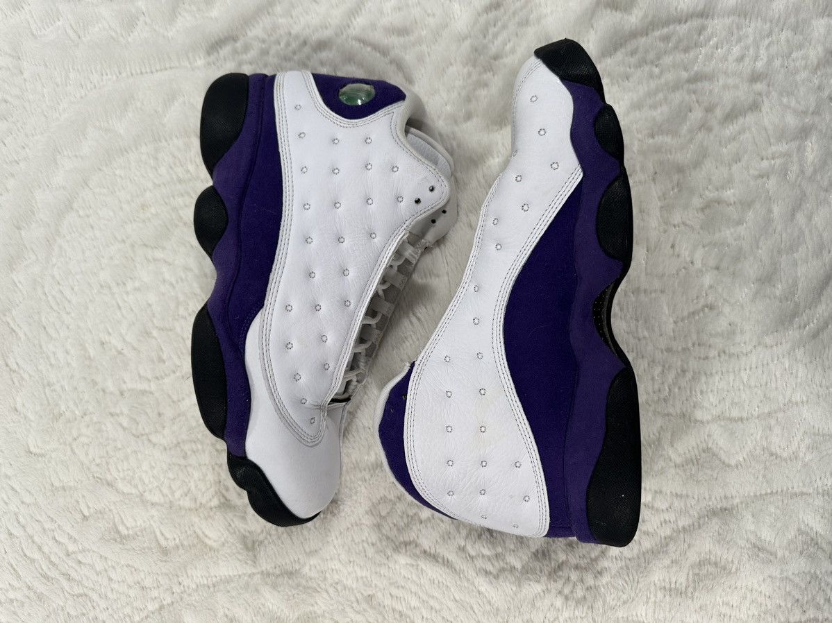 image of Nike Jordan 13 Retro Lakers Shoes in Purple, Men's (Size 11)
