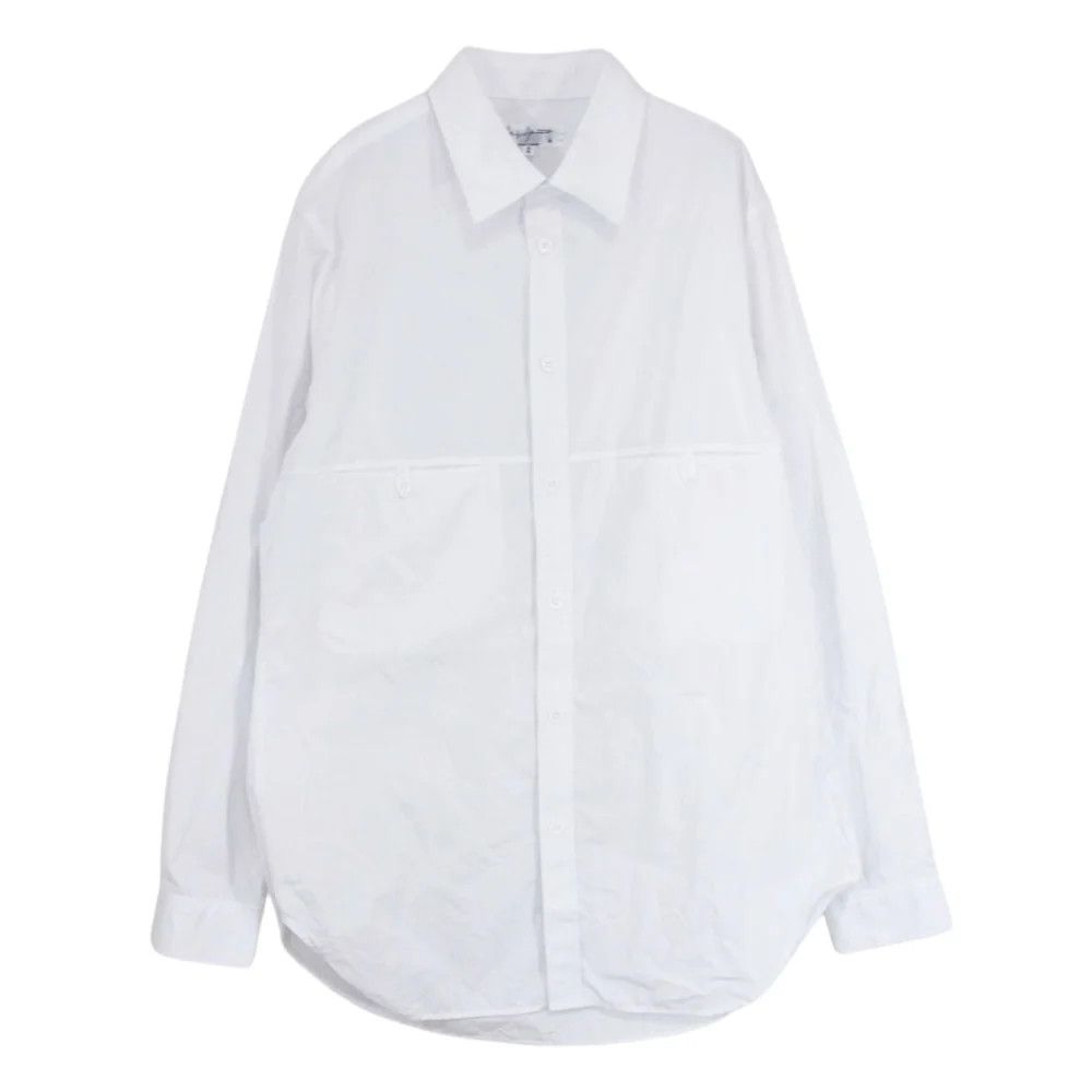 image of Yohji Yamamoto Pour Homme 20Aw Long Sleeve Shirt in White, Men's (Size Medium)