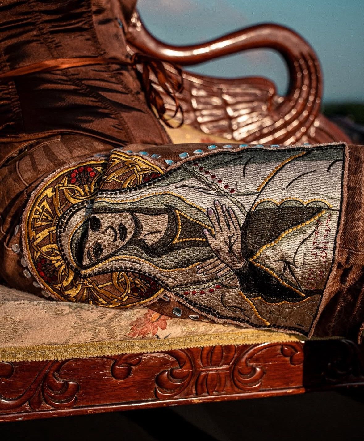 Other Premade Brown Virgin Mary Jorts Size US 40 / EU 56 - 7 Thumbnail