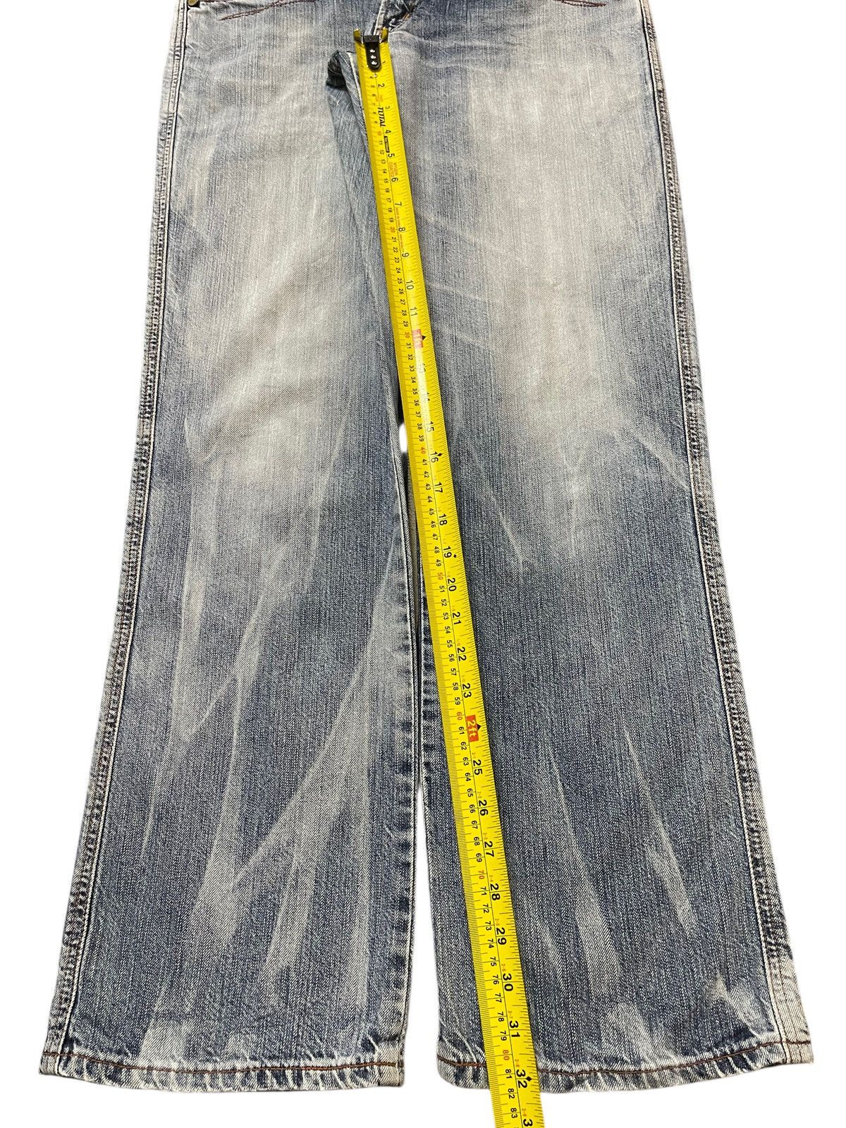 Edwin Vintage Edwin 503 Blue Trip Faded Wash Style Baggy Jeans Size US 33 - 14 Thumbnail