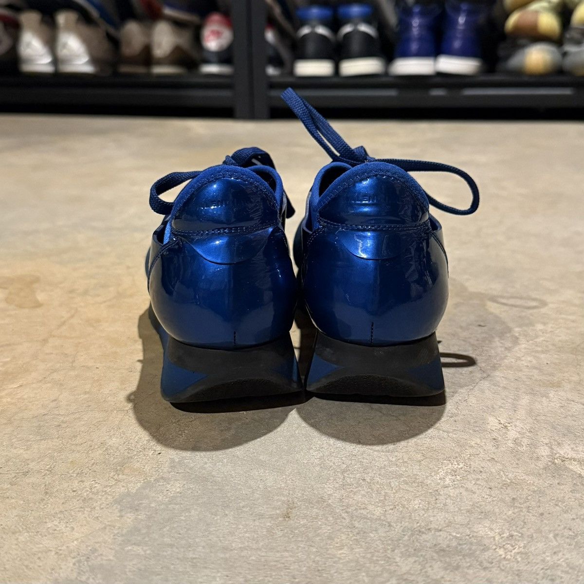 Balenciaga Balenciaga Race Runner Patent Leather Mesh Sneakers EU 37 Size US 7 / IT 37 - 8 Thumbnail