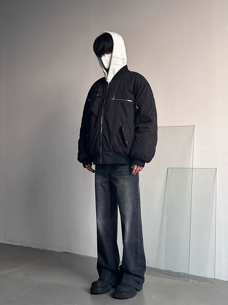 Japanese Brand × Jean Washed vintage baggy Y2K street jeans Size US 30 / EU 46 - 5 Thumbnail