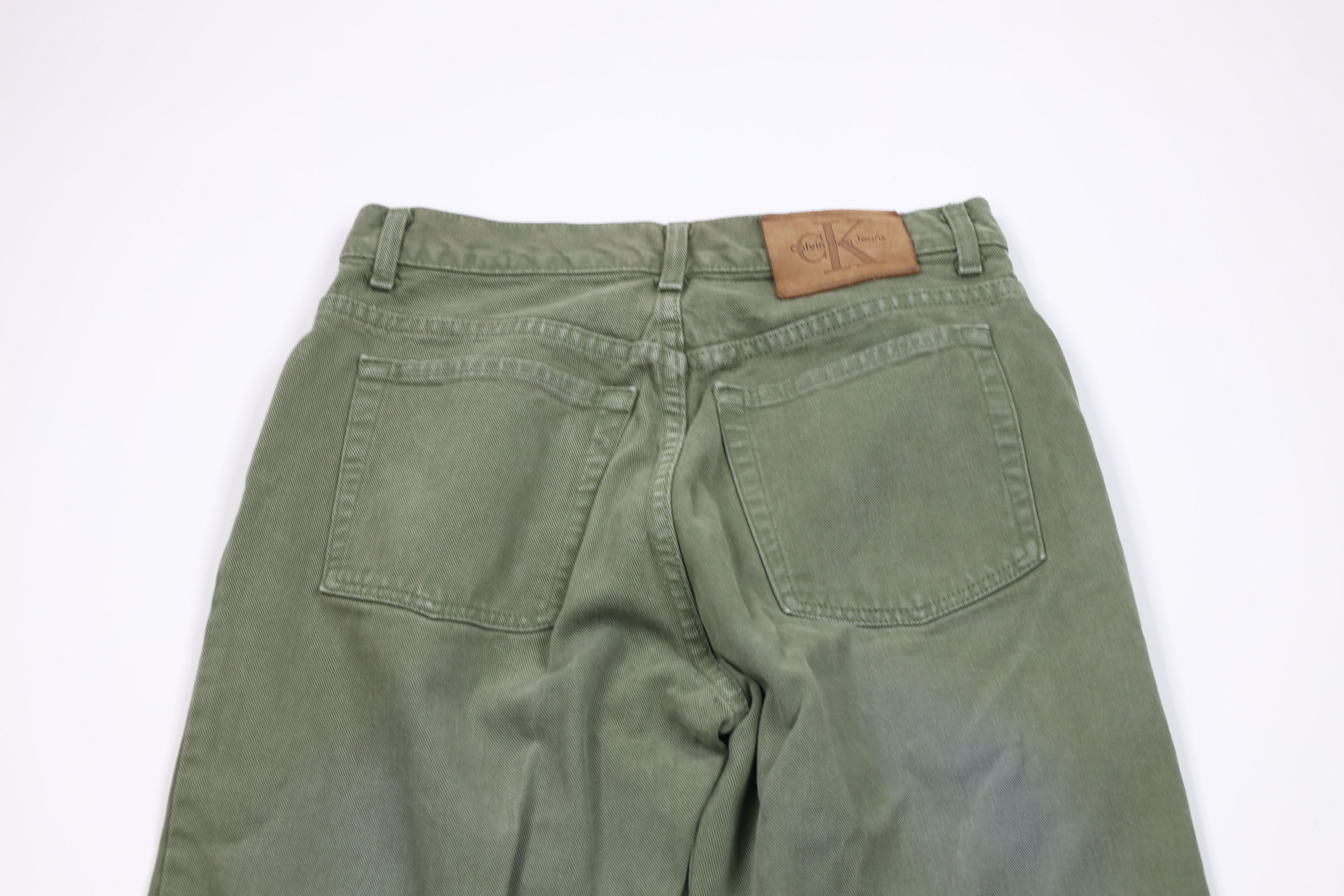 Calvin Klein Vintage 90s Calvin Klein Fit Tapered Leg Jeans Green USA Size US 30 / EU 46 - 13 Thumbnail