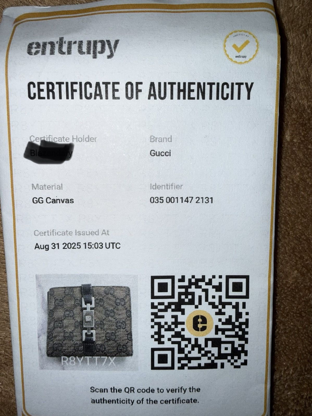 Gucci Vintage GUCCI “Jackie” monogram wallet! Unisex, VVGC genuine Size ONE SIZE - 5 Thumbnail