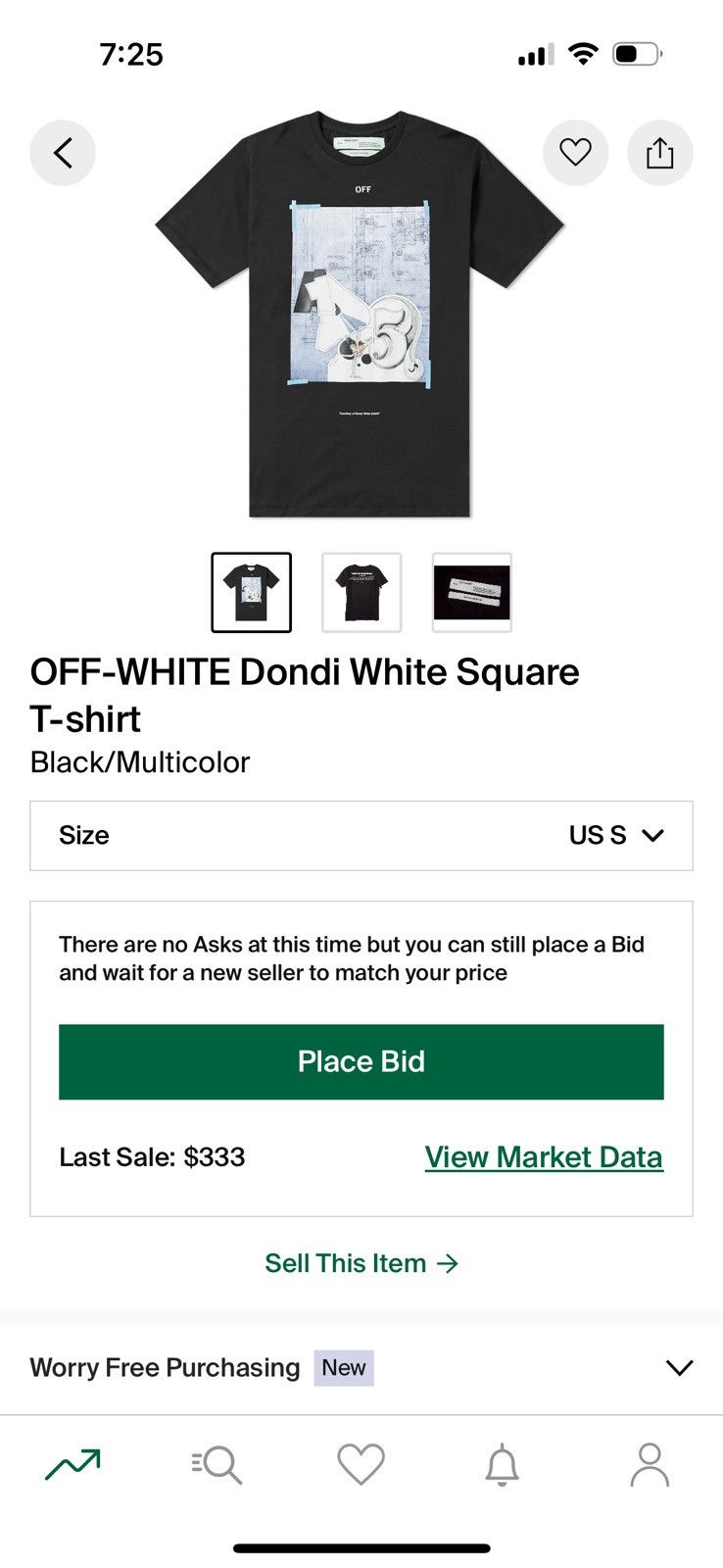 Designer × Off-White OFF-WHITE Dondi White Square T-shirt Size US M / EU 48-50 / 2 - 3 Thumbnail