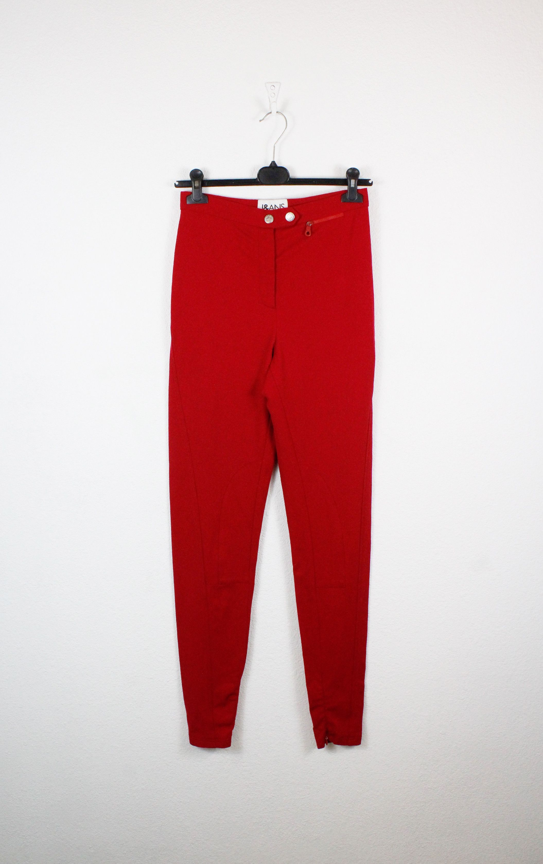 Dolce & Gabbana × Vintage Womens Vintage Dolce & Gabbana Red Moto Biker Leggings Pants Size 28" / US 6 / IT 42 - 1 Thumbnail
