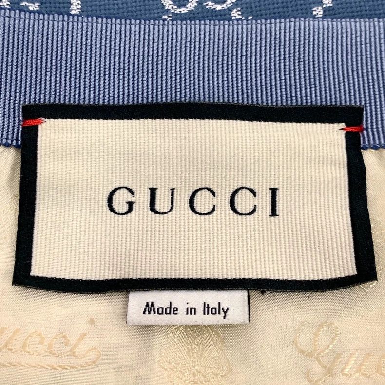 Gucci Gucci Blue logo jacquard full-print wool casual skirt 2503 Size 26" / US 2 / IT 38 - 6 Thumbnail