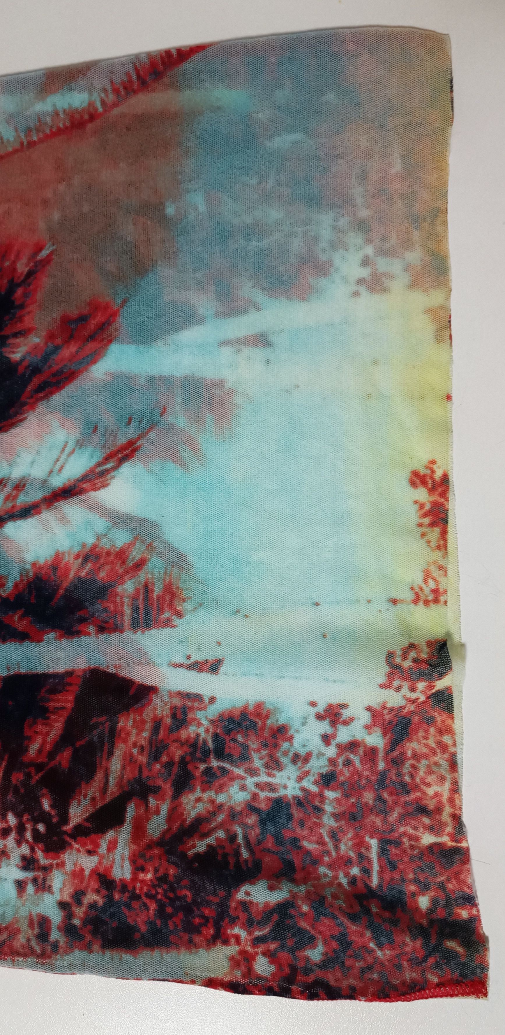 Jean Paul Gaultier Palm trees nylon mesh t-shirt Size US XS / EU 42 / 0 - 18 Thumbnail