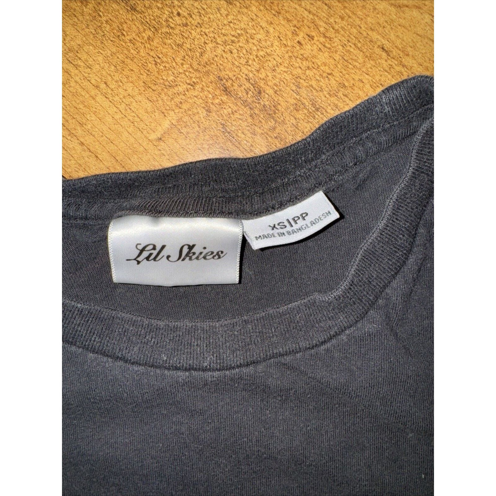 Band Tees × Japanese Brand × Vintage Lil Skies Butterfly T-Shirt Black XS 17x25 Size US XS / EU 42 / 0 - 3 Thumbnail