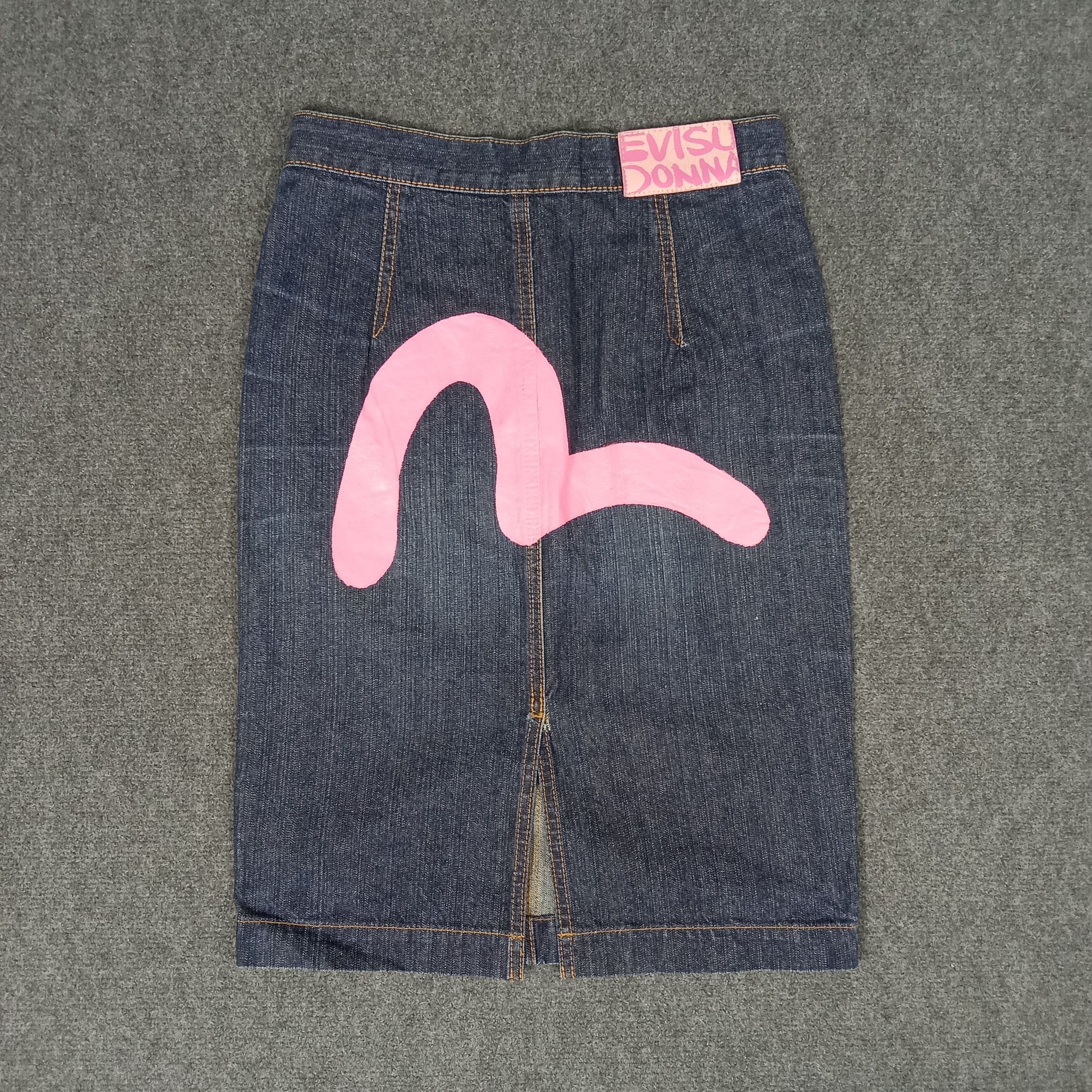Evisu × Japanese Brand × Vintage Evisu Japanese Brand Daicock Art Denim Skirts Size 25" / US 0 / IT 36 - 1 Thumbnail
