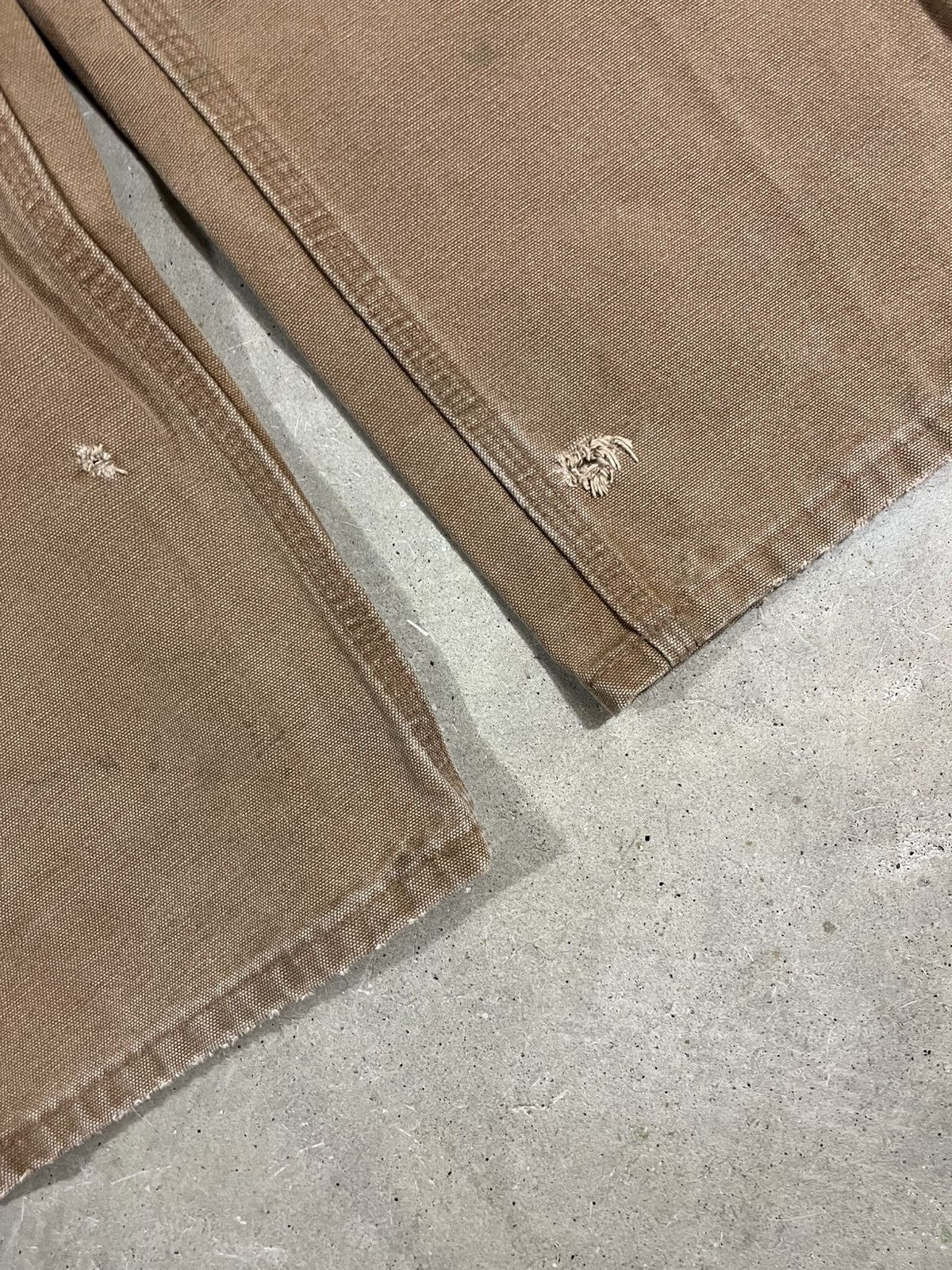 Carhartt Carhartt B11 BRN Work Pants Faded Distressed Brown Size US 33 - 5 Thumbnail