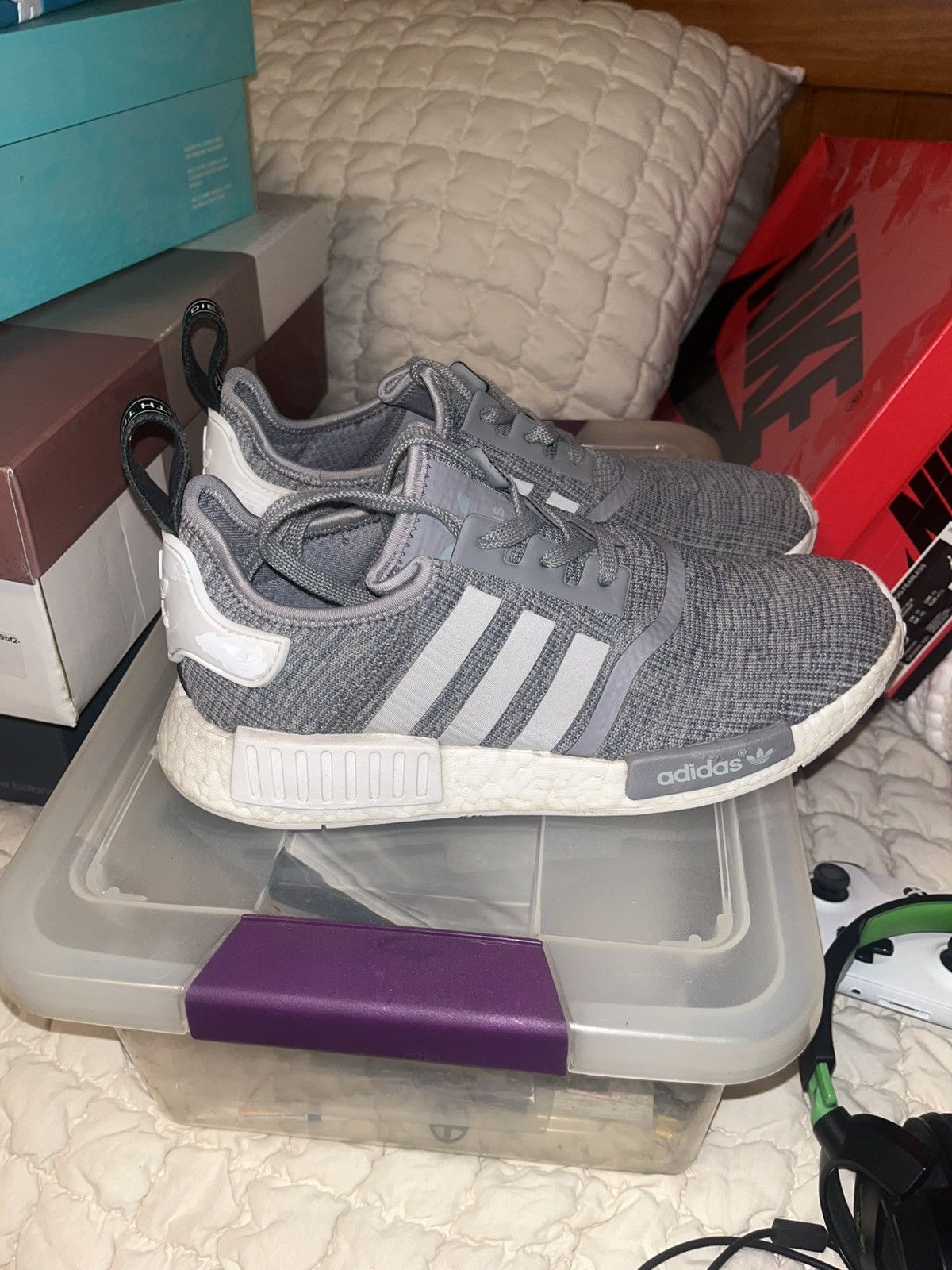 Adidas Adidas NMD R1 Grey size 10 Size US 10 / EU 43 - 1 Thumbnail