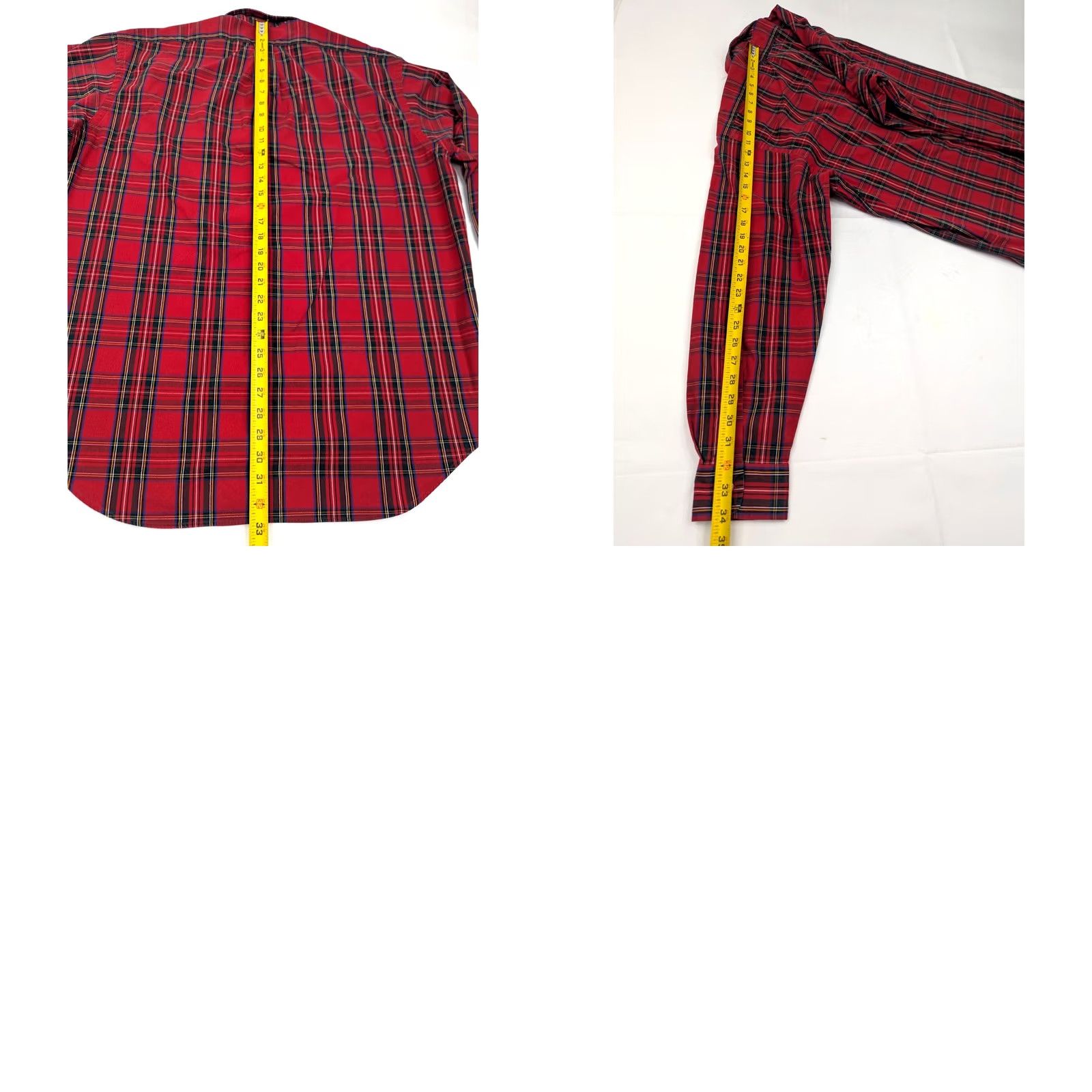 Polo Ralph Lauren Polo Ralph Lauren Button-Up Shirt Men L Red Plaid Big Shirt Vintage Ralph Lauren Cotton Flannel Size US L / EU 52-54 / 3 - 8 Thumbnail