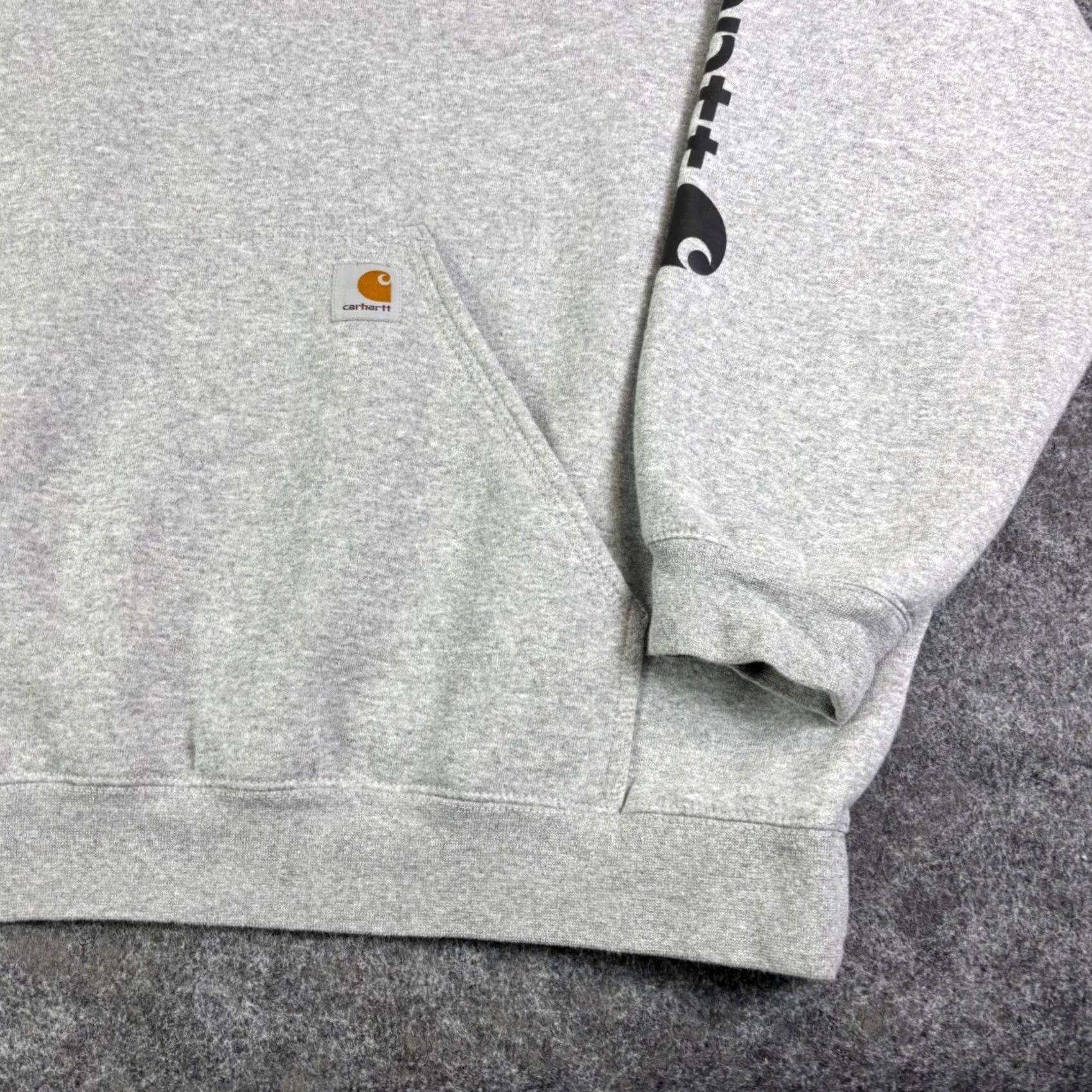 Carhartt Carhartt Mens Hoodie Loose Fit Logo Heather Gray 2XL Sweatshirt Size US XXL / EU 58 / 5 - 6 Thumbnail