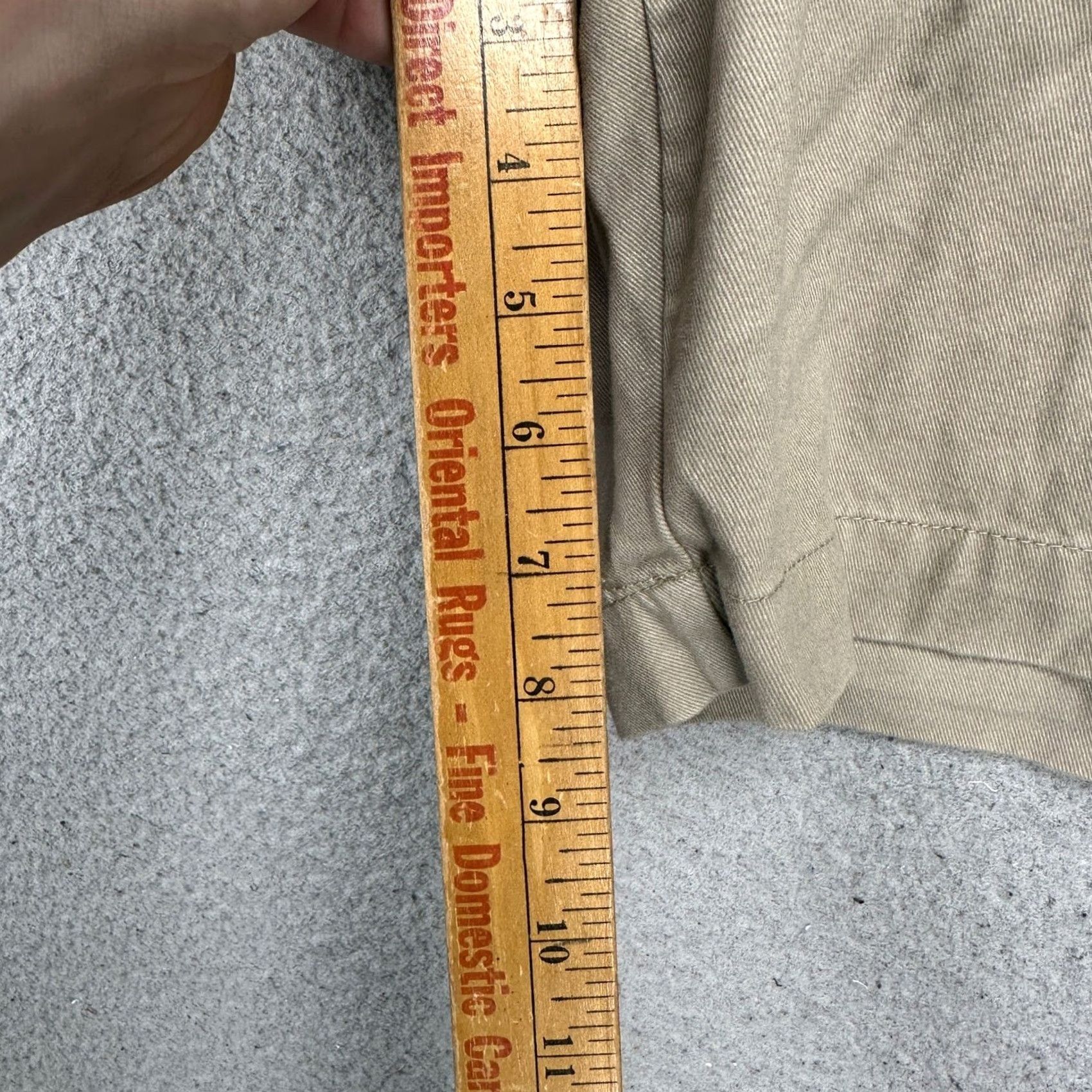 Chaps Chaps Mens Khaki Shorts 40 Flat Front Pockets Cotton Casual Vintage No Size US 40 / EU 56 - 6 Thumbnail