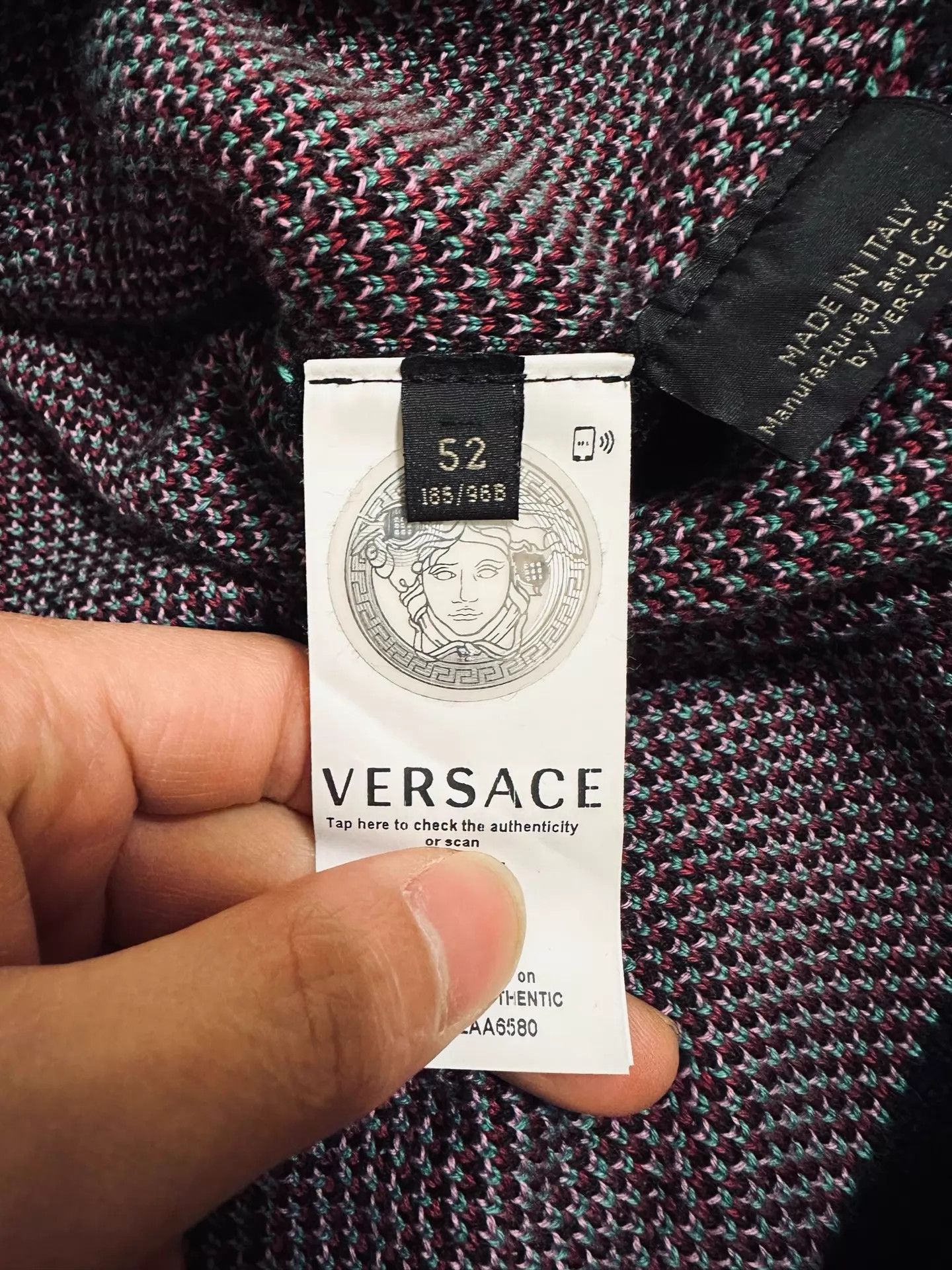 Versace Versace Runway Cotton Knit Sweater XL Like New Size US XL / EU 56 / 4 - 7 Thumbnail