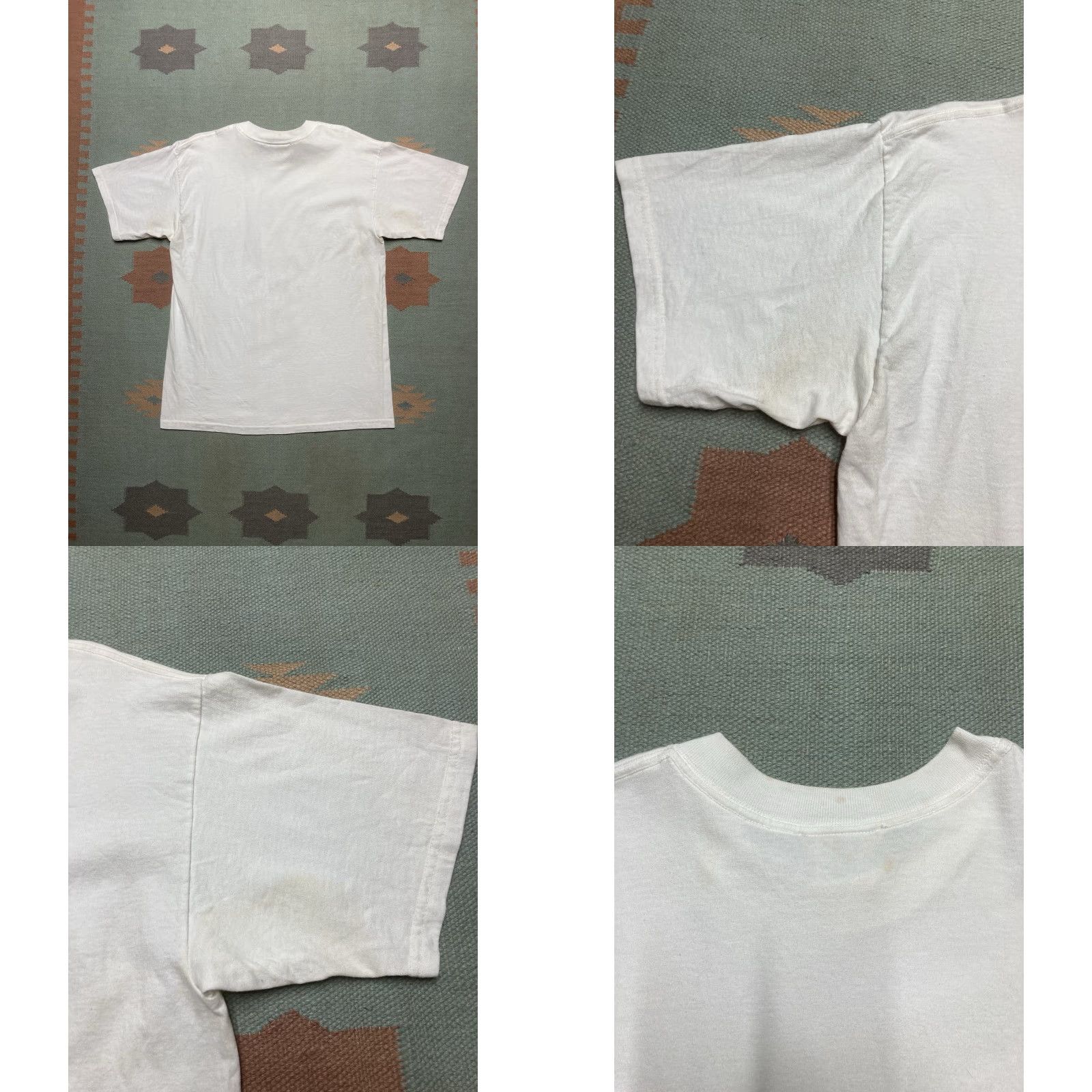 Vintage VINTAGE Beach T-Shirt Men L White 90s St Thomas Caribbean Stars Sun Moon Spirit Large Era 90s Mens Size US L / EU 52-54 / 3 - 8 Thumbnail