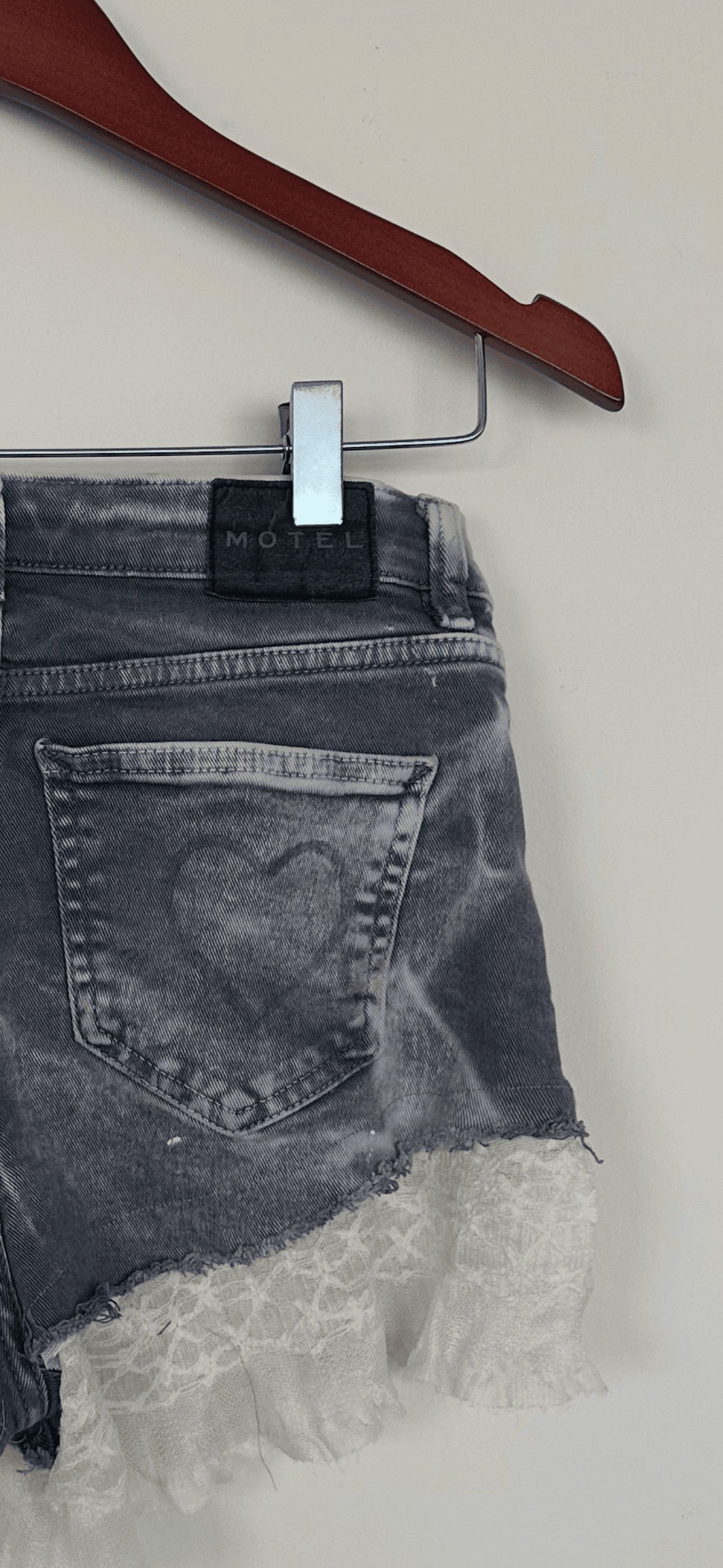 Other Denim Lacy shorts Size 31" - 5 Thumbnail