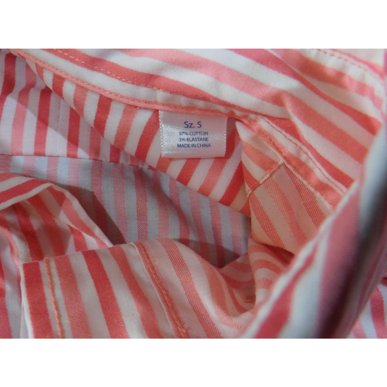 Southern Tide Southern Tide Shirt Mens Small Pink Striped Button Front Stretch Casual Button-Up Size US S / EU 44-46 / 1 - 6 Thumbnail