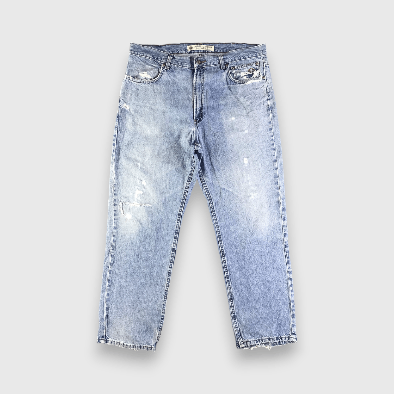 Harley Davidson Vintage Harley Davidson Jeans-J3768 Size US 39 - 1 Thumbnail