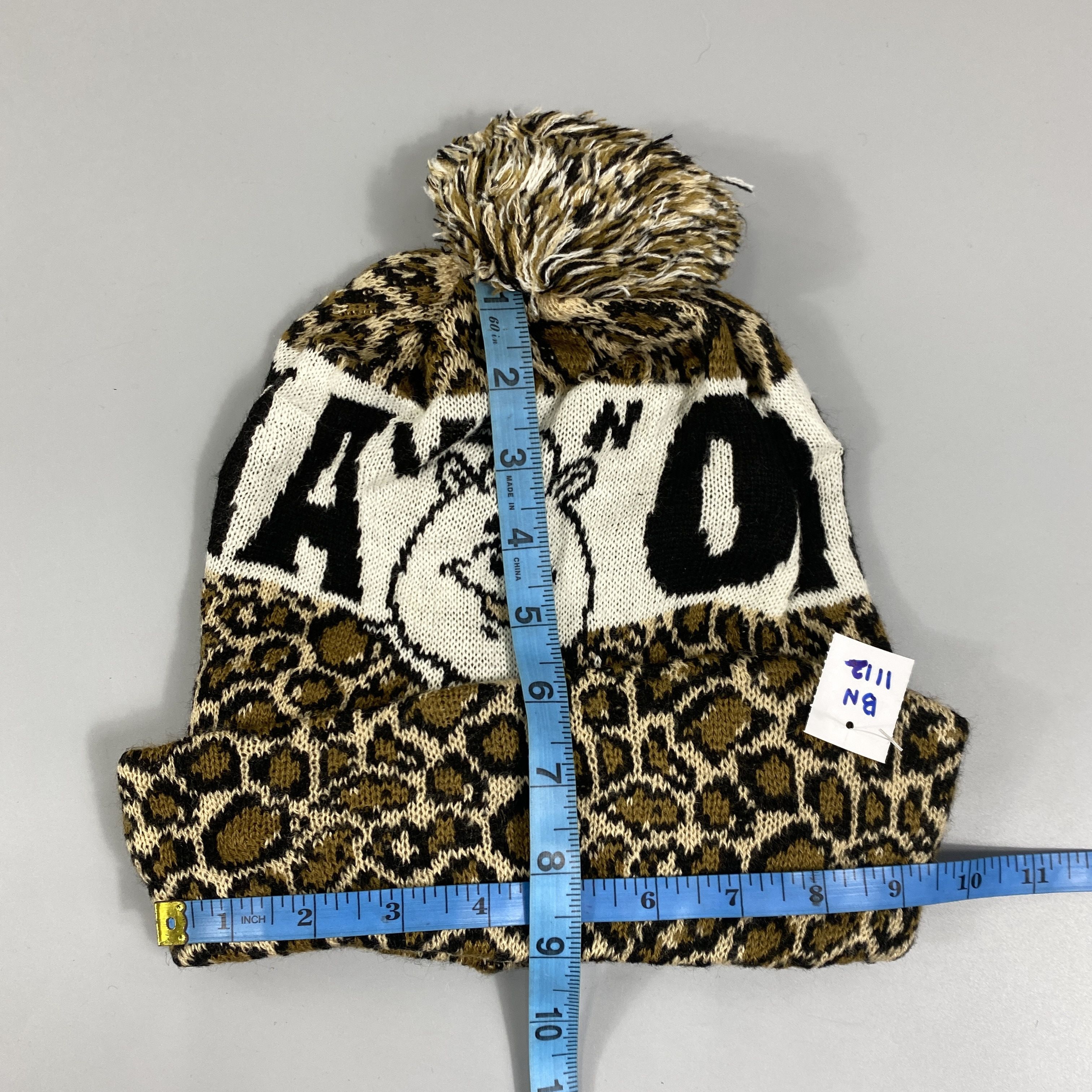 Japanese Brand Leopard Snow Cap Beanie Hat-BN1112 Size ONE SIZE - 5 Thumbnail