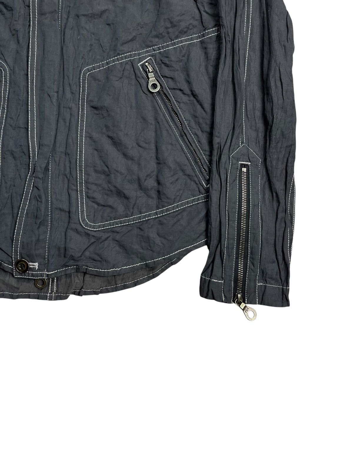 JACKROSE 2000s Territ Atelier - Vkei Riri Zips Shirt Jacket Size US M / EU 48-50 / 2 - 8 Thumbnail