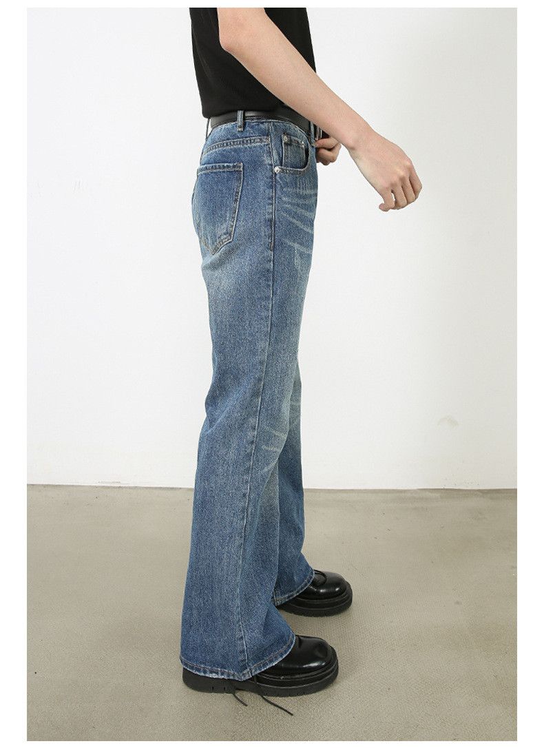 Japanese Brand × Jean Washed loose straight-leg personalized flared jeans Size US 32 / EU 48 - 7 Thumbnail