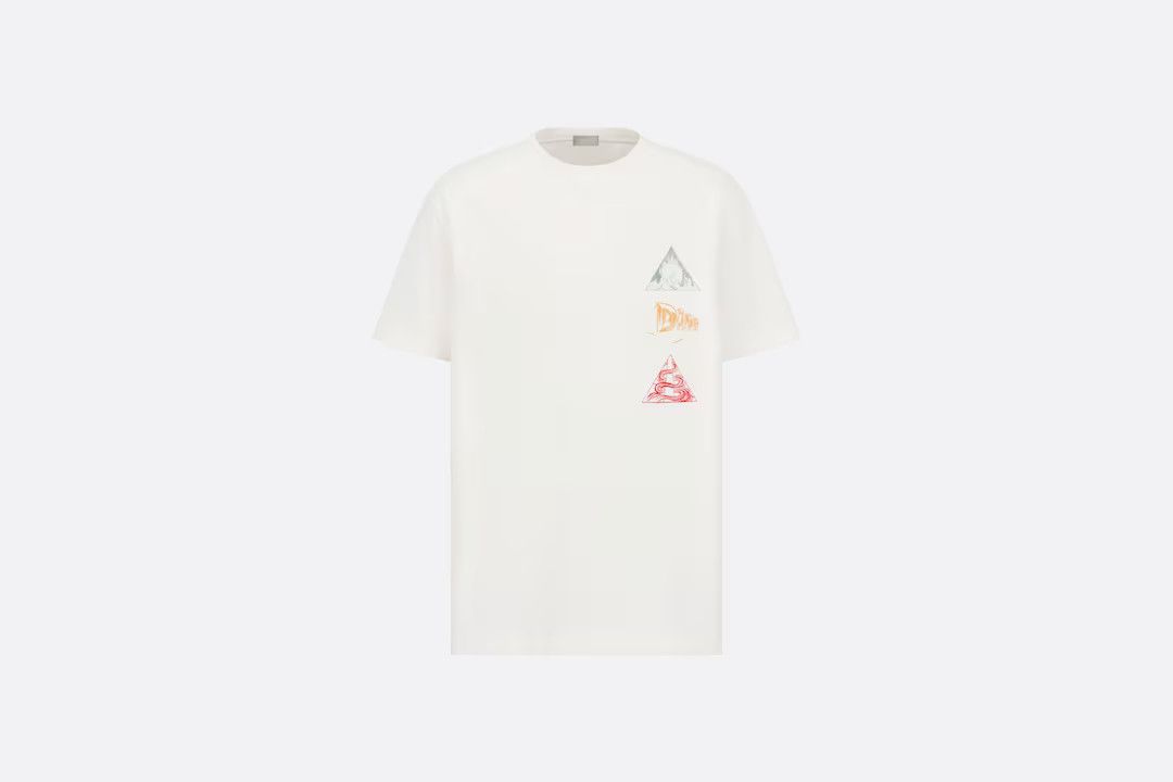 DIOR T-SHIRT TSHIRT LOGO CD MONOGRAM AIR 393J696D0817_C089