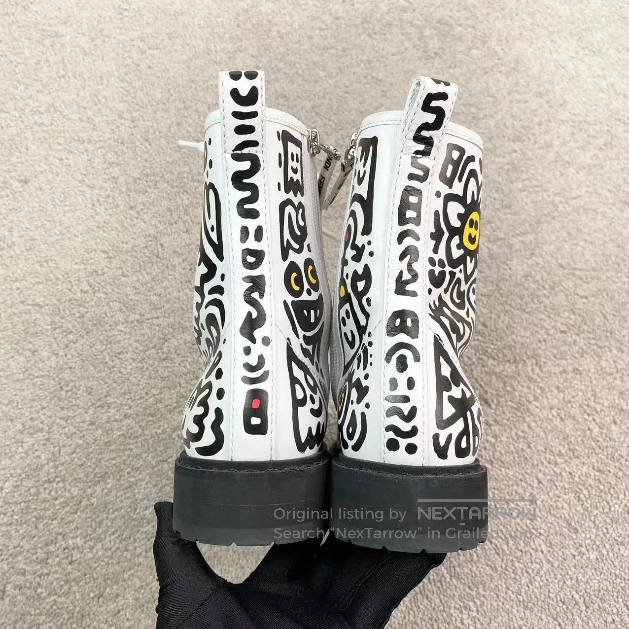 Fendi Fendi White graffiti Martin boots| Size US 5.5 / IT 35.5 - 6 Thumbnail