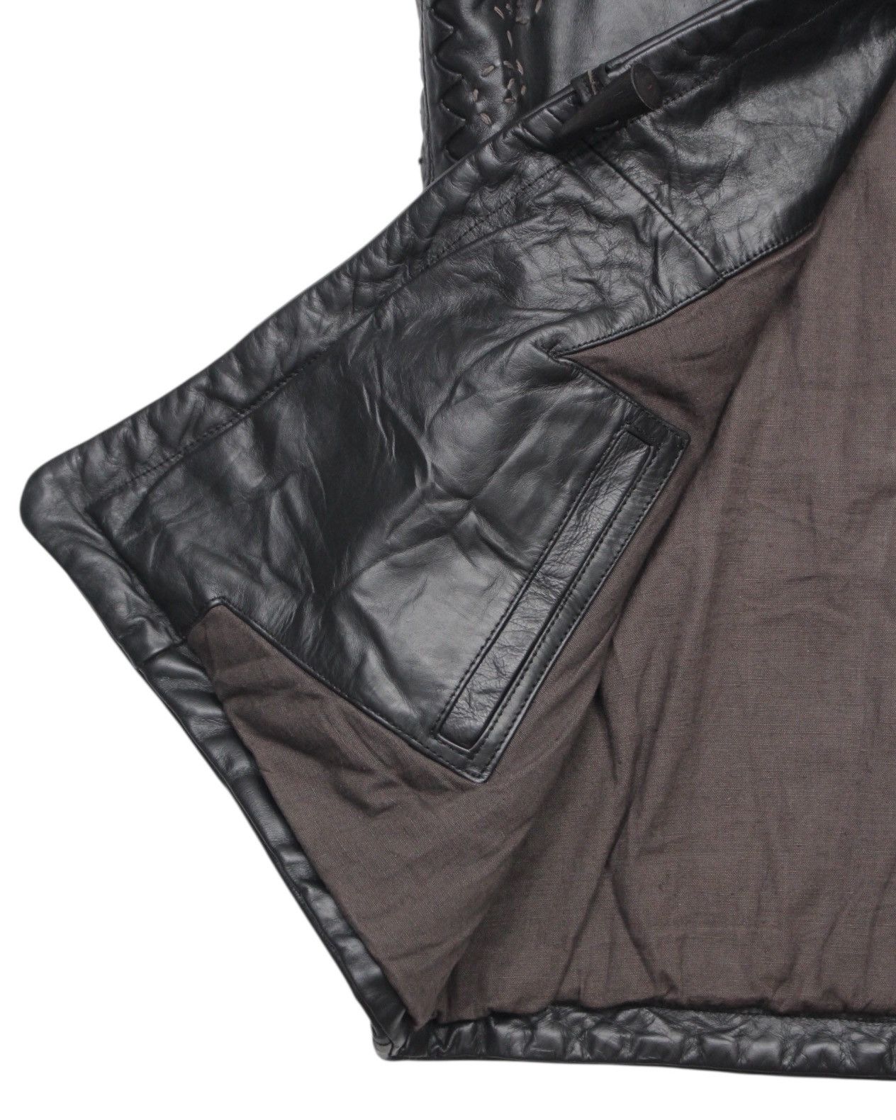Alberta Ferretti 1990S PHILOSOPHY DI ALBERTA FERRETTI LEATHER HOODED COAT Size US L / EU 52-54 / 3 - 8 Thumbnail