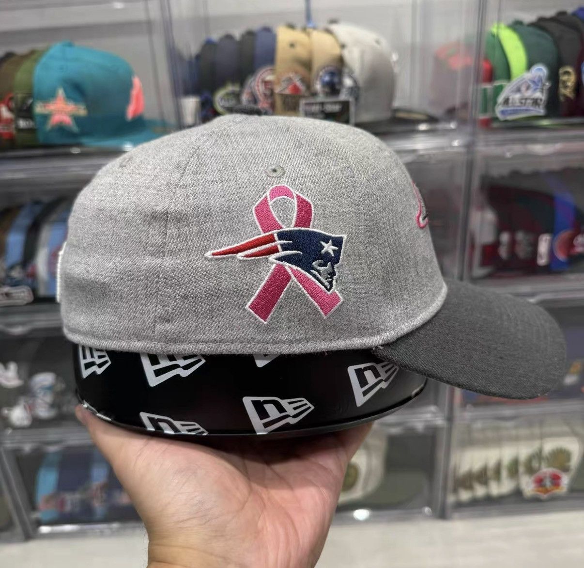 New Era New Era NFL New England Patriots Pink Baseball Cap J32 Size ONE SIZE - 3 Thumbnail