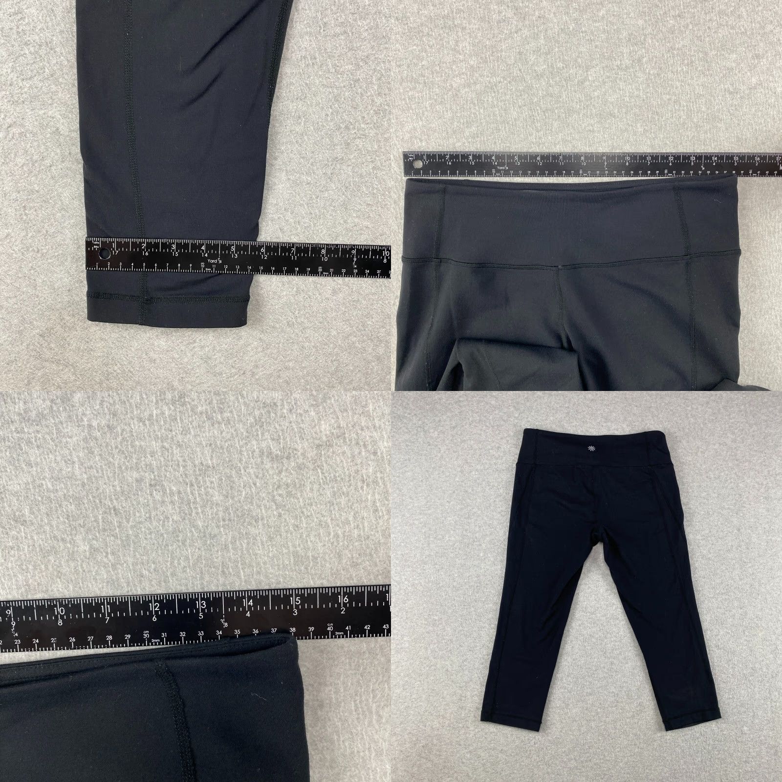 Athleta Athleta Revelation Capri Pants Womens Medium Black Pull On Stretch Active Size 32" / US 10 / IT 46 - 8 Thumbnail