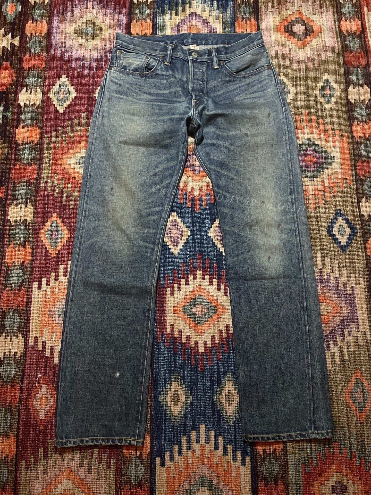 RRL Ralph Lauren vintage rrl 90s washed denim cargo pants. | Grailed