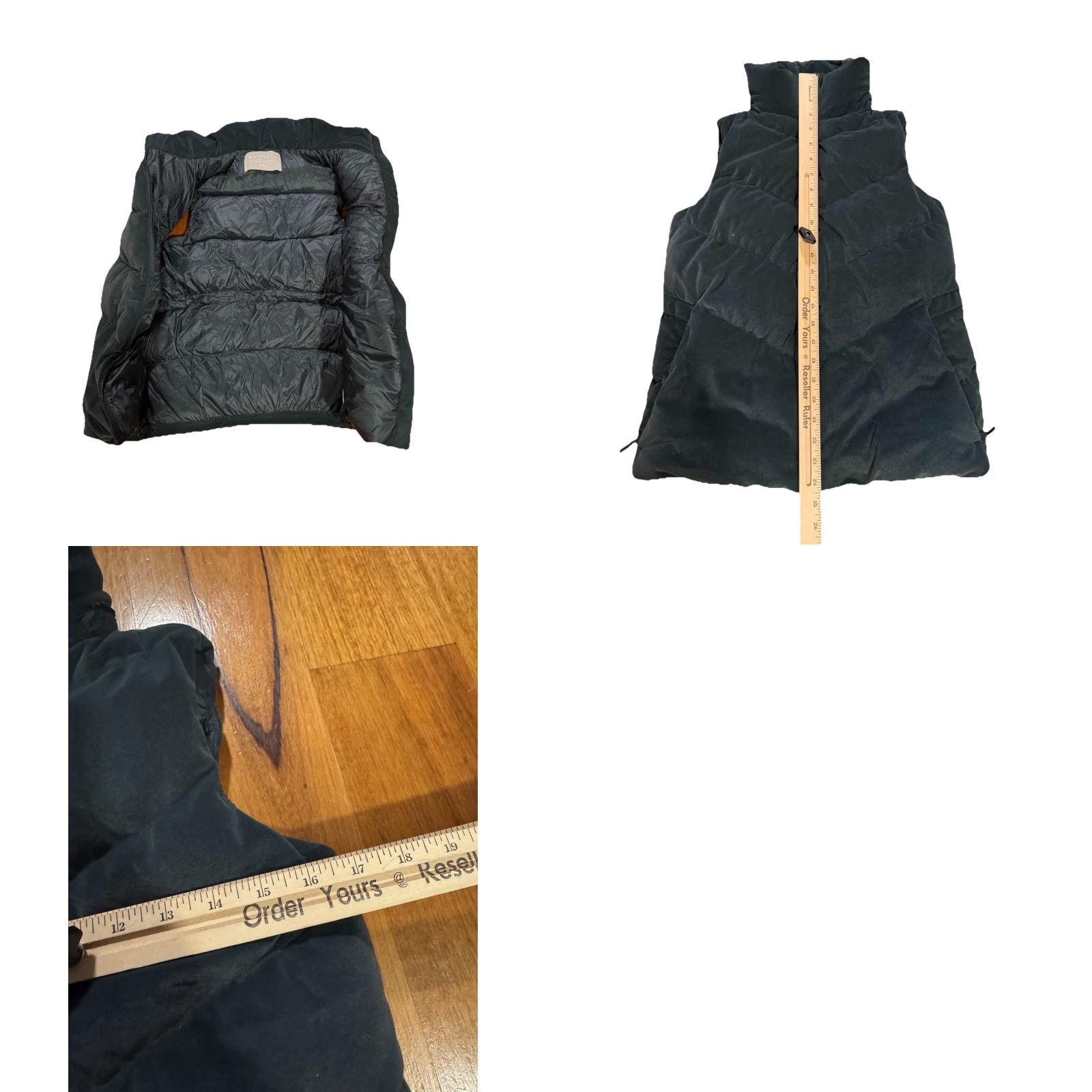 Athleta Athleta Lofty Velvet Down Vest Green XXS Vest Womens Regular Size XXS Size M / US 6-8 / IT 42-44 - 10 Thumbnail