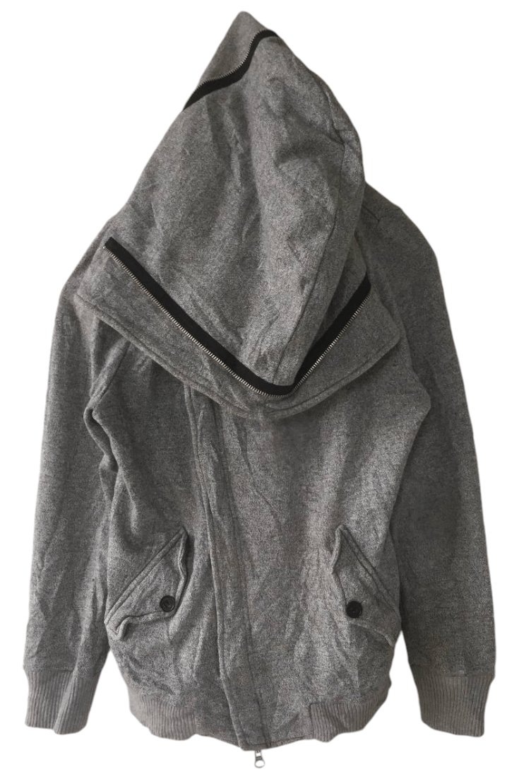 Japanese Brand ATELIER SAB GRUNGE PUNK HOODIE ASYMETRIC ZIPPER Size US S / EU 44-46 / 1 - 2 Thumbnail