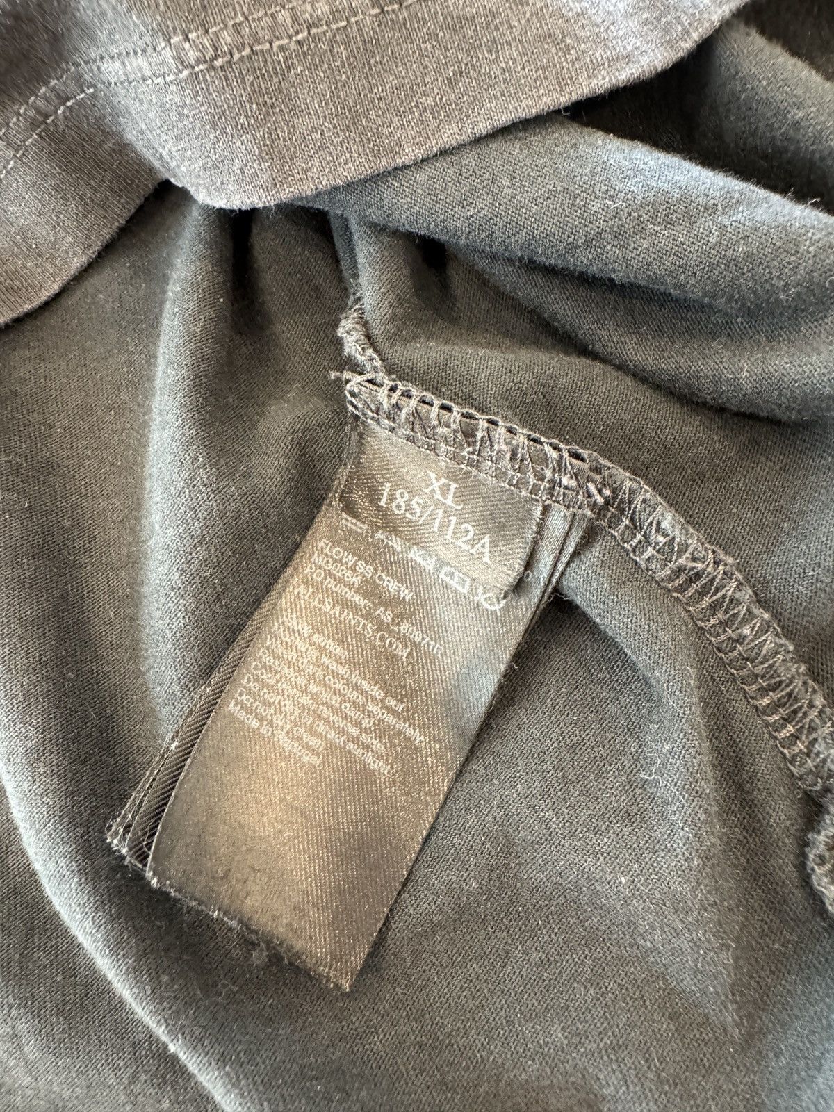 Allsaints AllSaints Distortion Washed Black Tee Size US XL / EU 56 / 4 - 3 Thumbnail