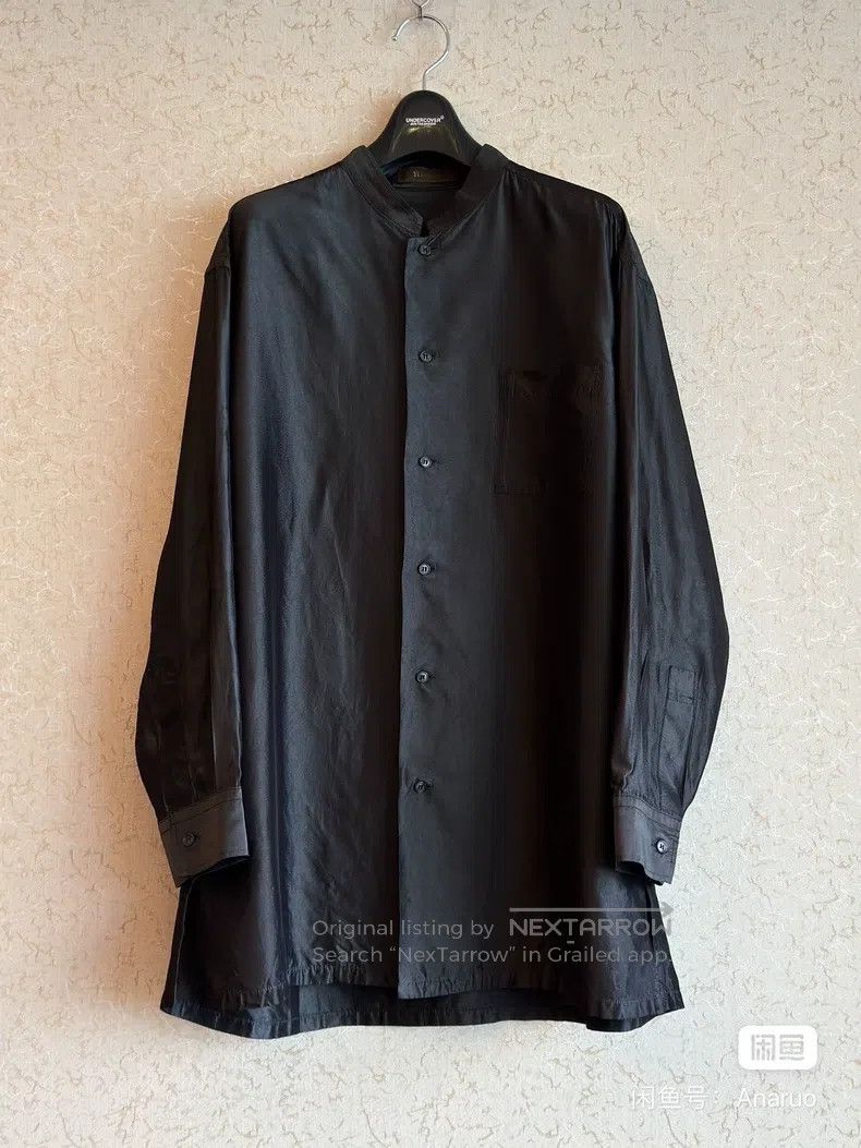 Yohji Yamamoto Yohji Yamamoto size os 90s Rayon Small Collar Shirt Size US M / EU 48-50 / 2 - 1 Thumbnail