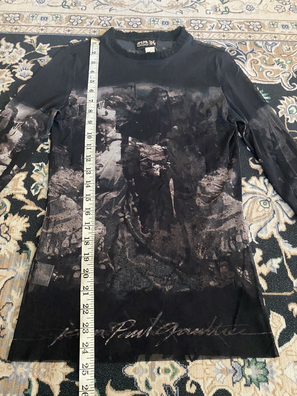 Jean Paul Gaultier 90s Vintage Jean Paul gaultier Mesh Trompe-L'oeil Size M / US 6-8 / IT 42-44 - 13 Thumbnail