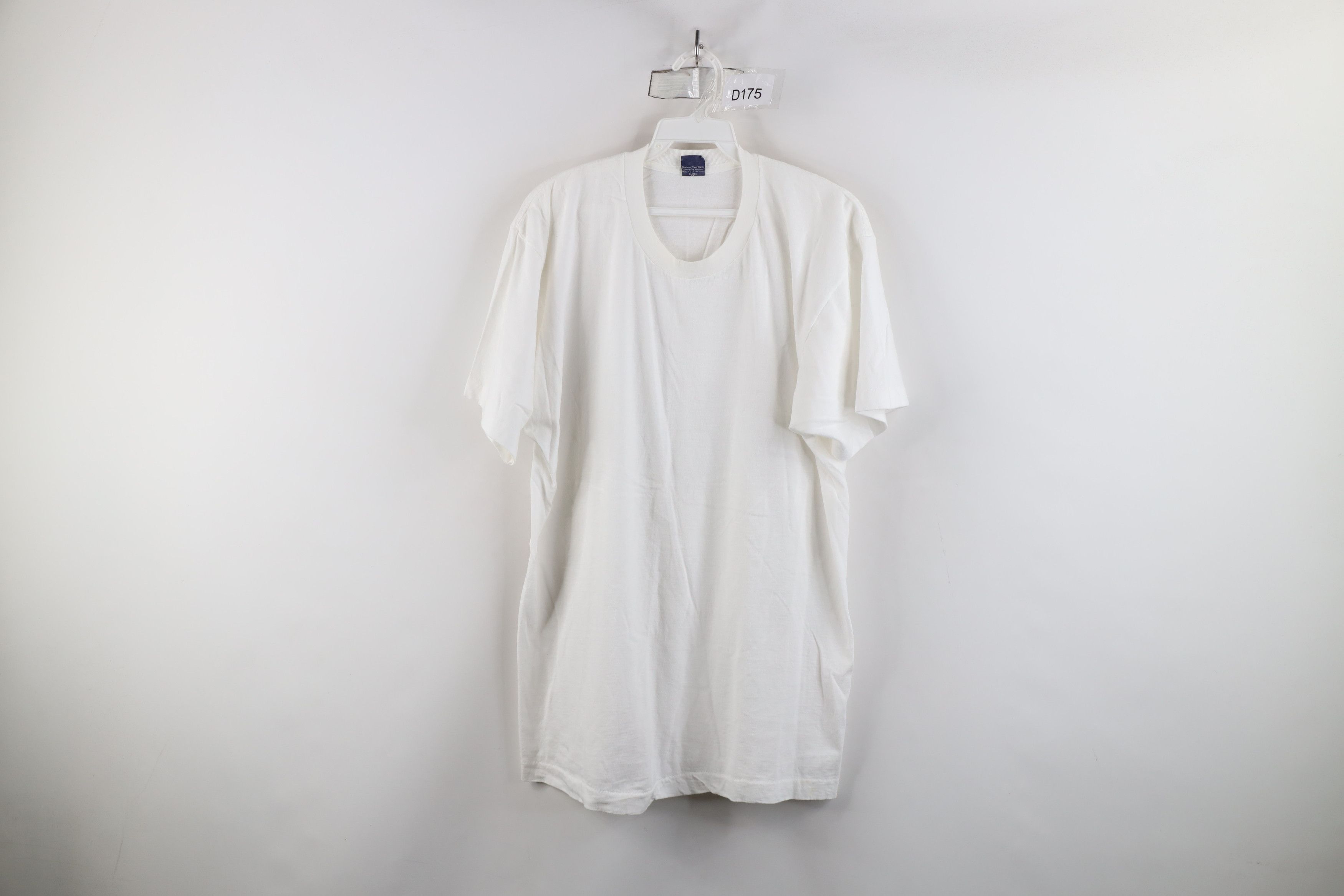 Vintage Vintage 90s Streetwear Cotton Short Sleeve T-Shirt White USA Size US XL / EU 56 / 4 - 1 Thumbnail