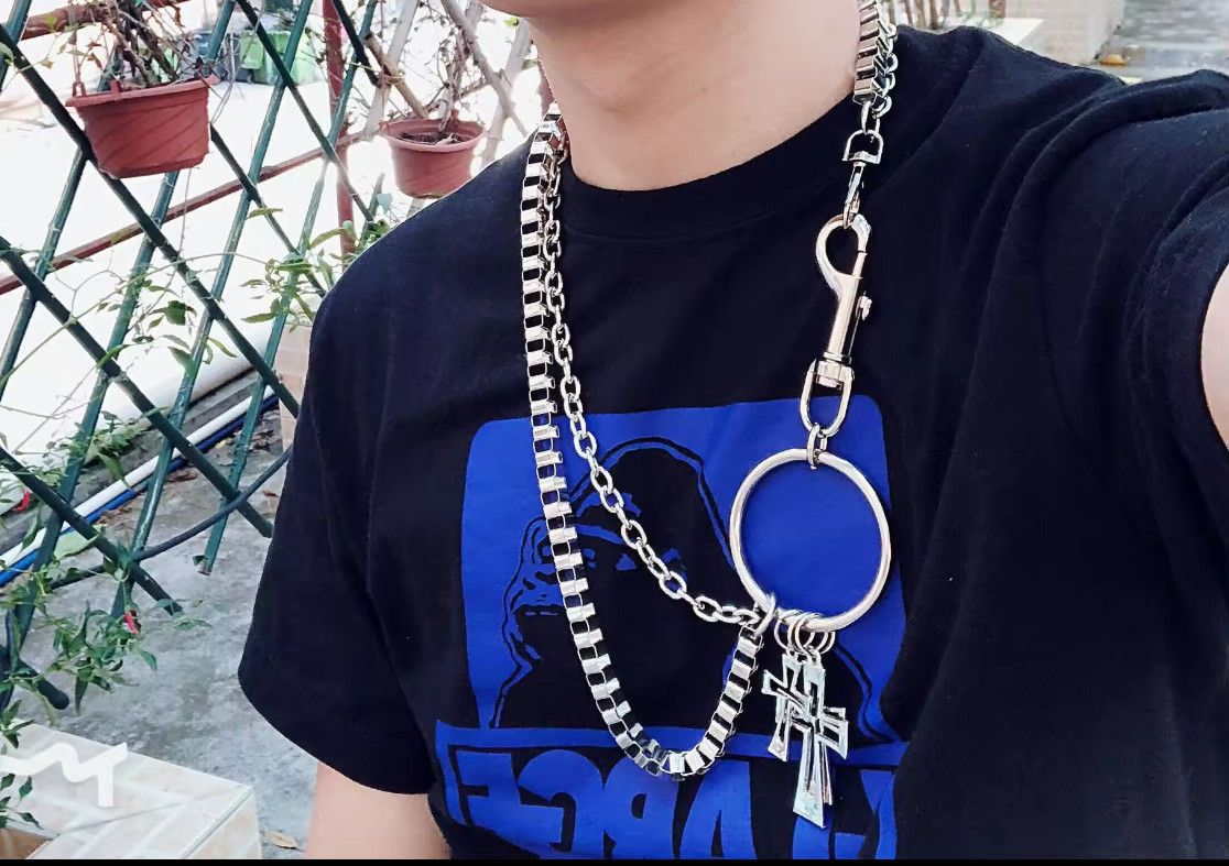 Other Hip Hop Multilayer Crucifix Cross Pants Chain Wallet Belt Size ONE SIZE - 2 Thumbnail