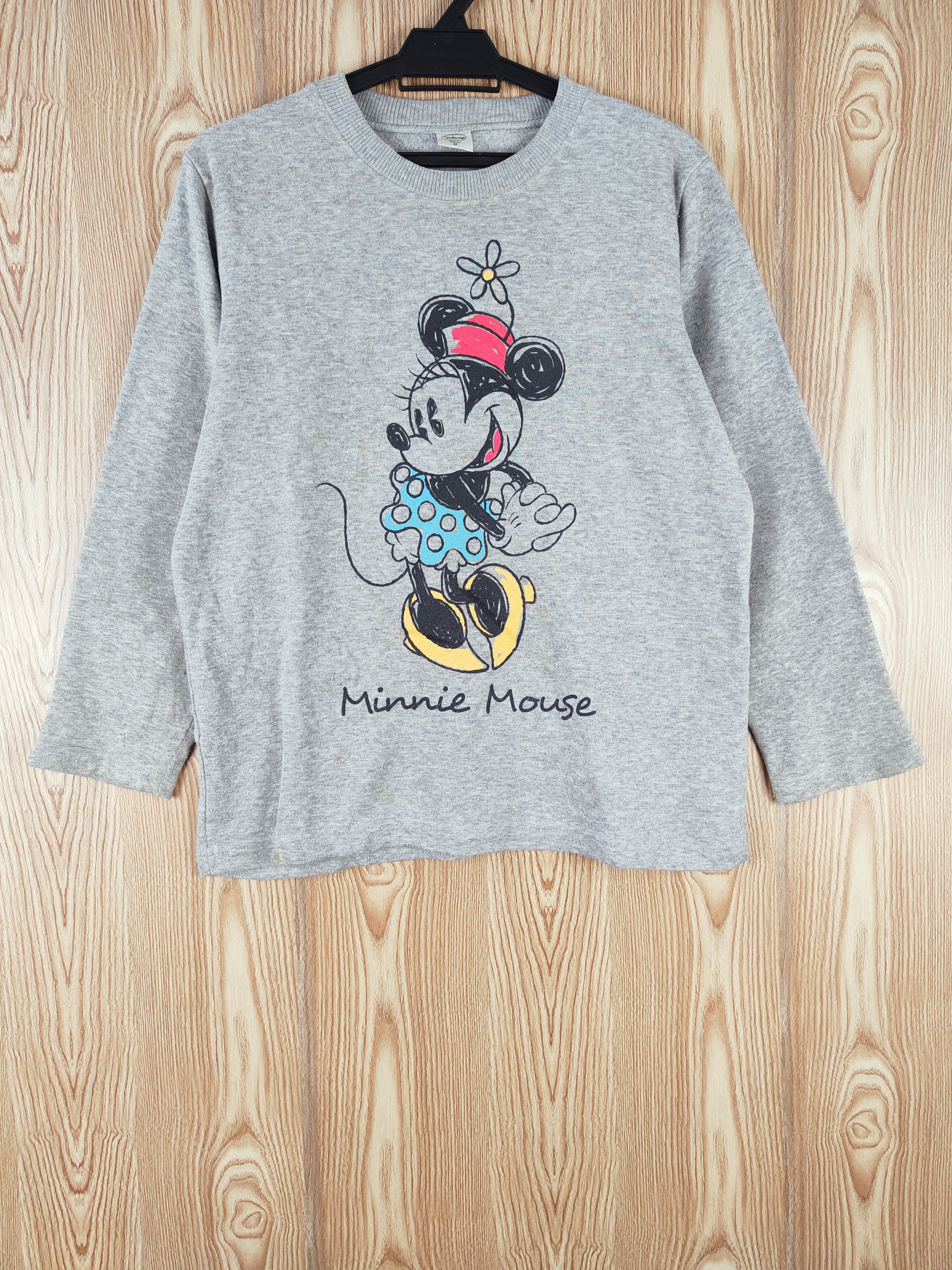 Disney × Vintage Vintage 💥 Disney Gray Minnie Mouse Long Sleeve T-shirts Size M / US 6-8 / IT 42-44 - 1 Thumbnail