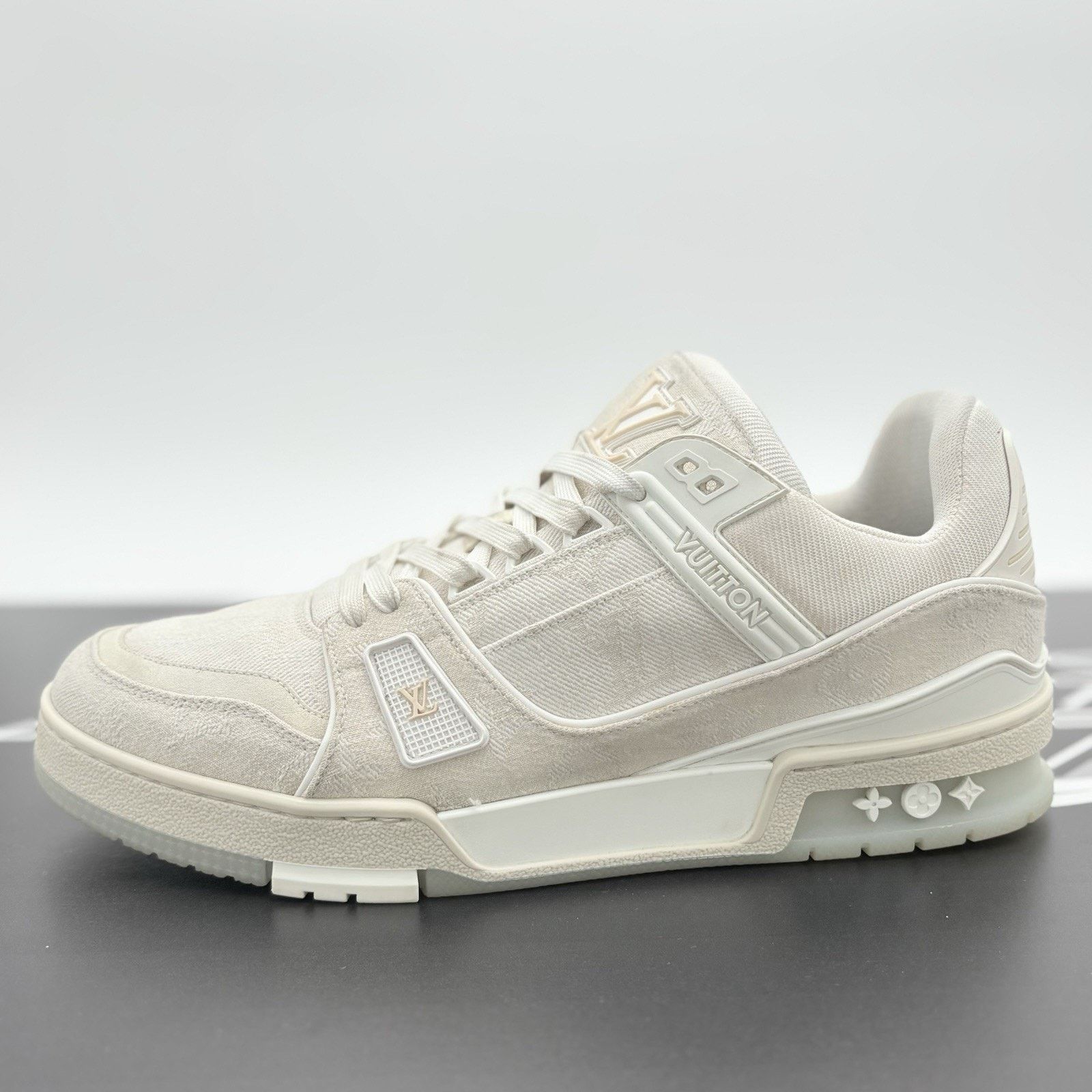 Louis Vuitton Louis Vuitton Trainer Denim ' Beige ' | GREAT CONDITION Size US 10 / EU 43 - 8 Thumbnail