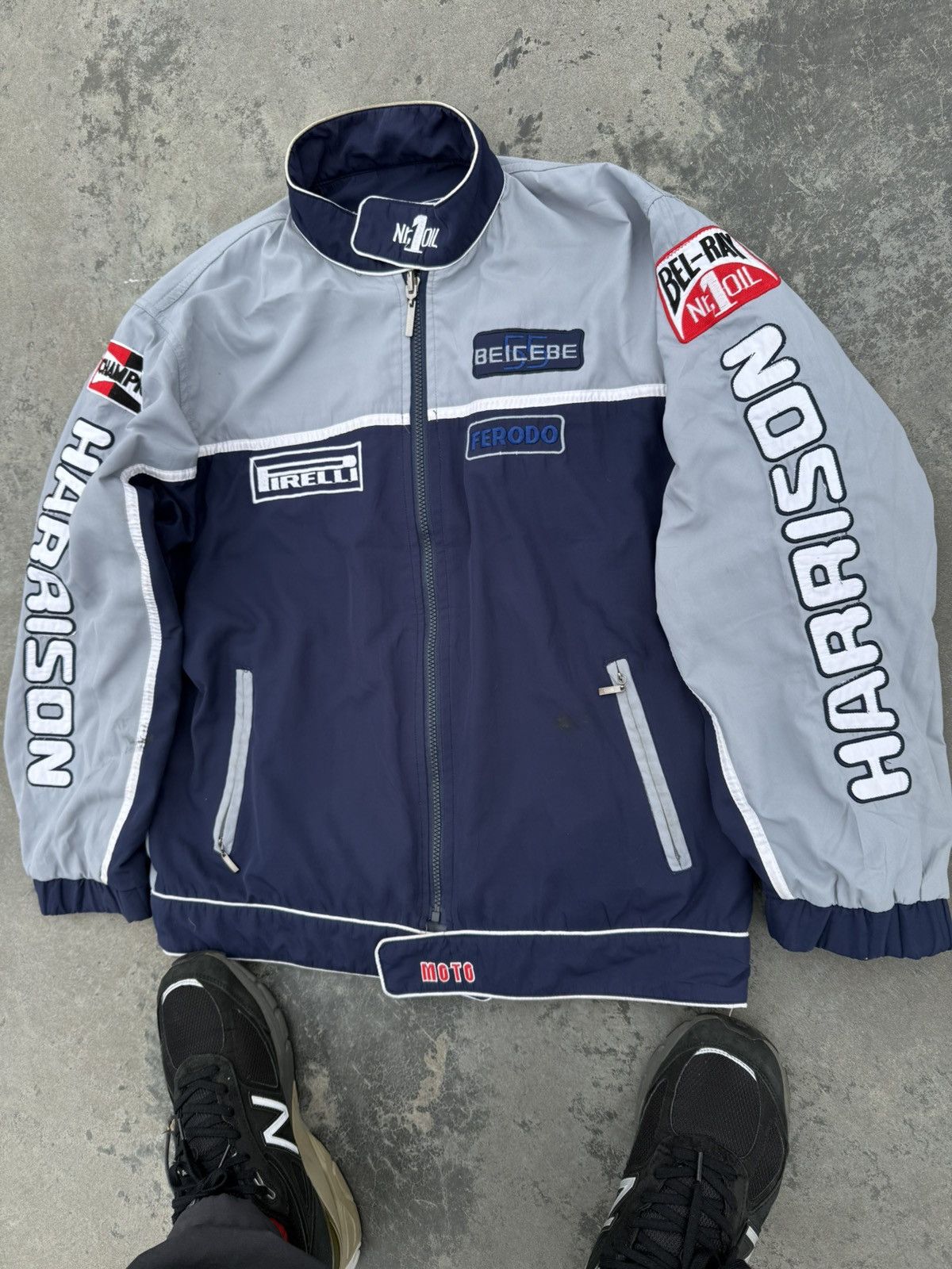 Other Vintage Y2K Harrison Racing Moto Pirelli F1 Track Jacket Size US L / EU 52-54 / 3 - 5 Thumbnail