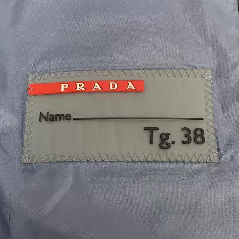 Prada Prada Dark blue triangle stand-up collar zipper long-sleev Size XS / US 0-2 / IT 36-38 - 7 Thumbnail