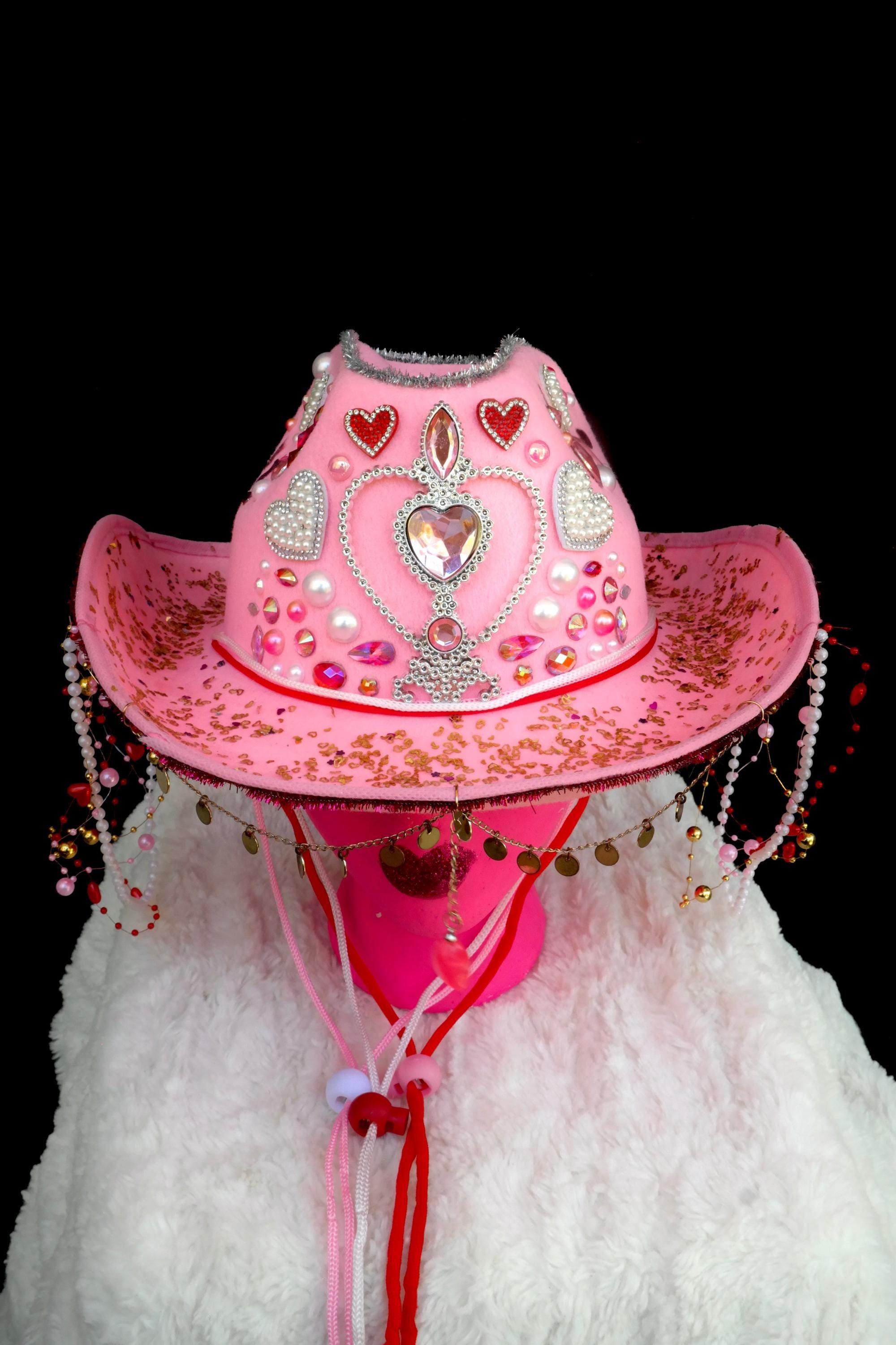 Handmade Princess in Pink Cowgirl Hat Size ONE SIZE - 1 Thumbnail