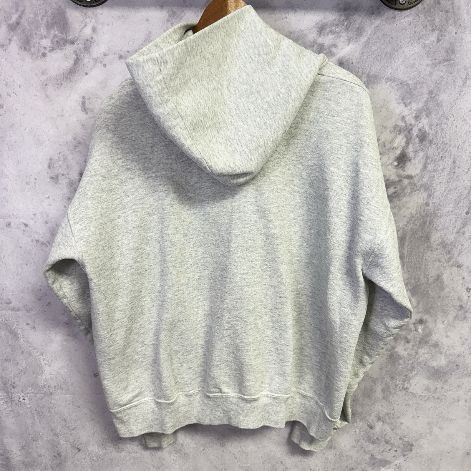 Nike Vintage 80s Nike Hoodie Sweatshirt Mens Large Gray Embroider Size US L / EU 52-54 / 3 - 2 Thumbnail