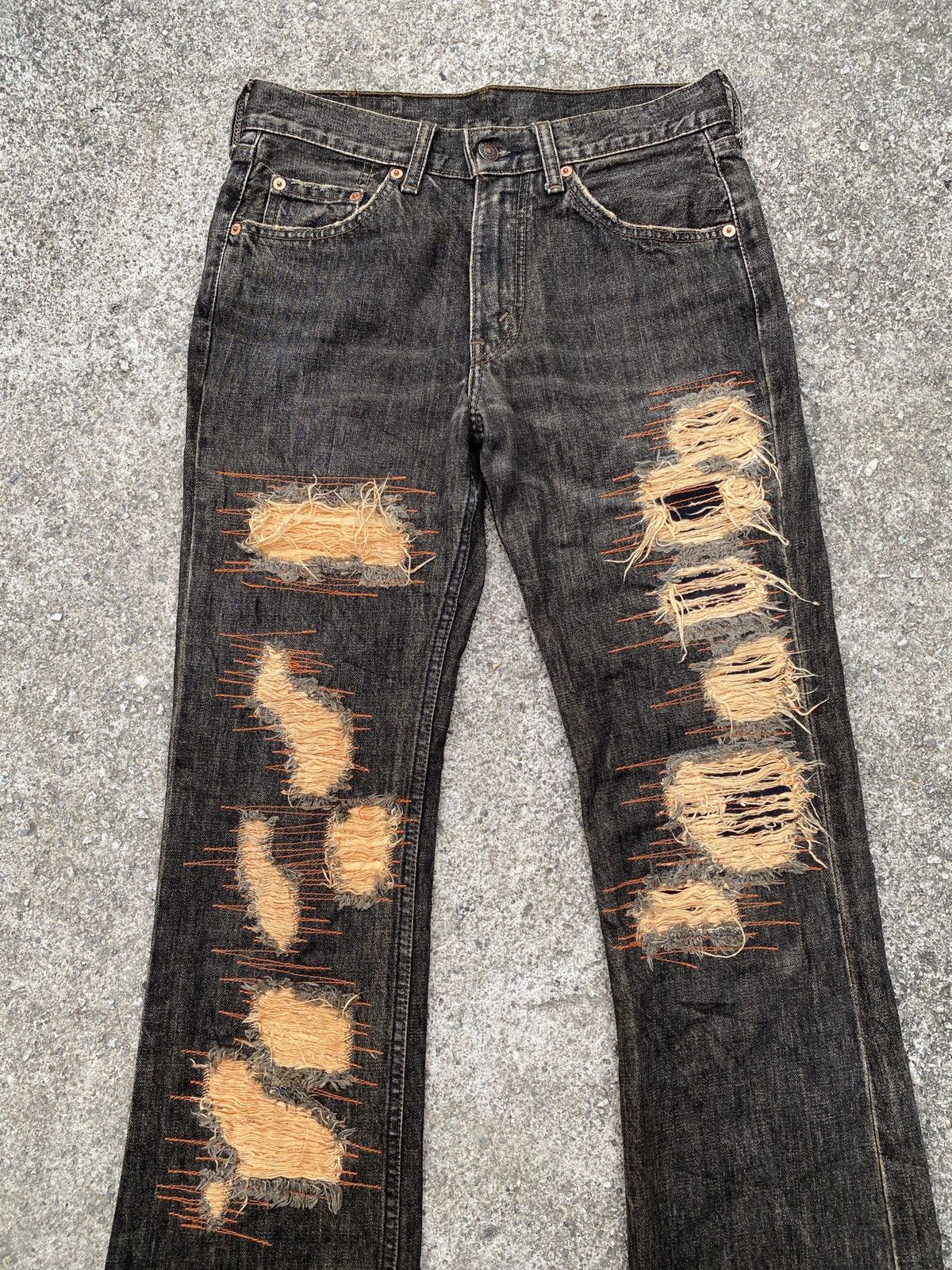 Levi's 2000s - Levi’s 517 Distressed Flare Denim Size US 29 - 3 Thumbnail