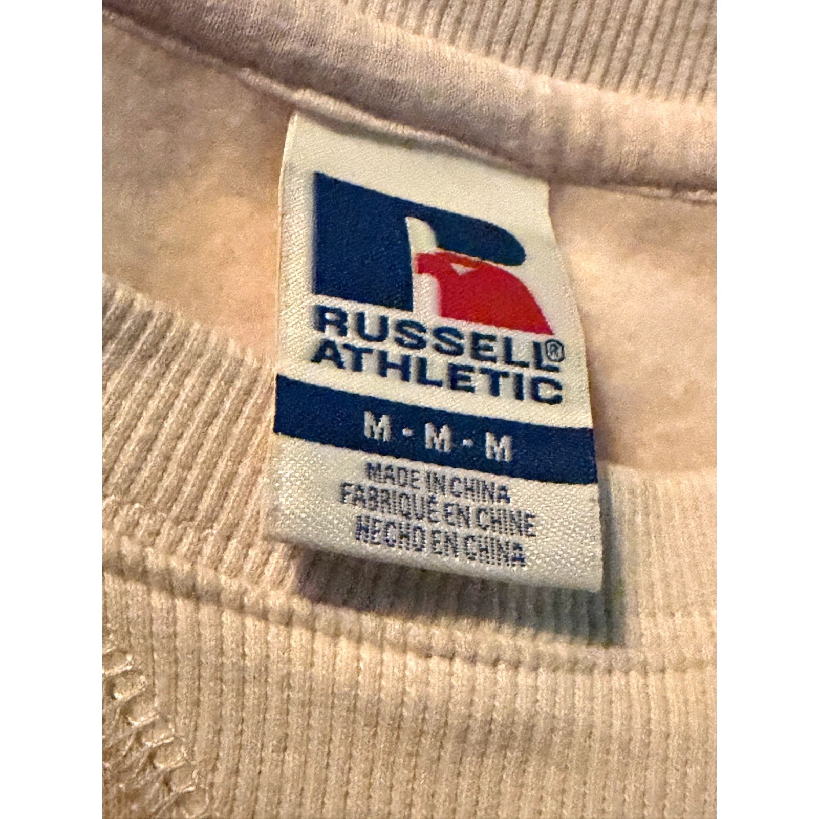 Russell Athletic Vintage 90s Russell Athletic Crewneck Sweatshirt Natural M Size US M / EU 48-50 / 2 - 5 Thumbnail