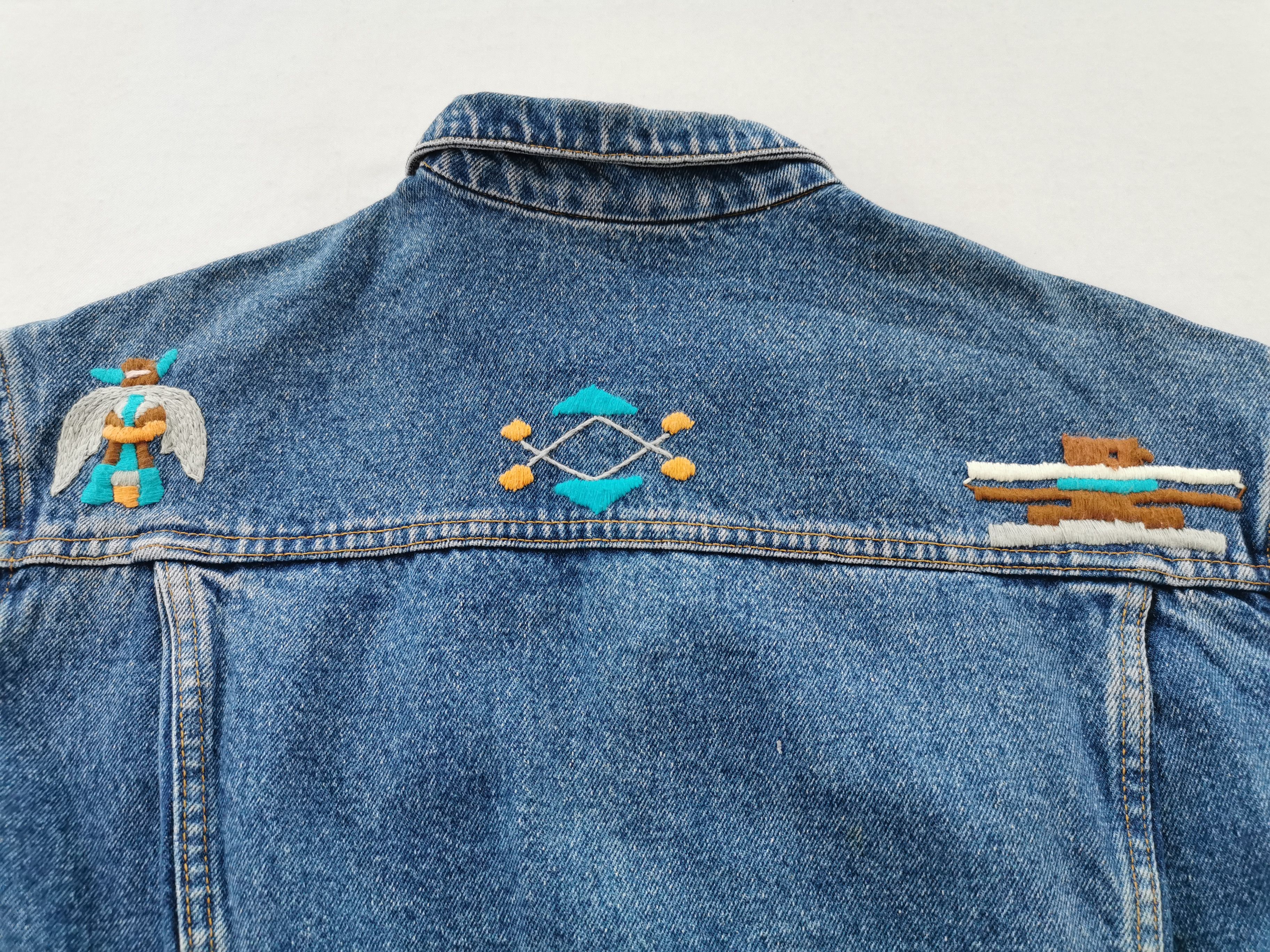 Vintage Vintage 80s Chipie Embroidered Denim Jacket Made In Japan Size US L / EU 52-54 / 3 - 7 Thumbnail